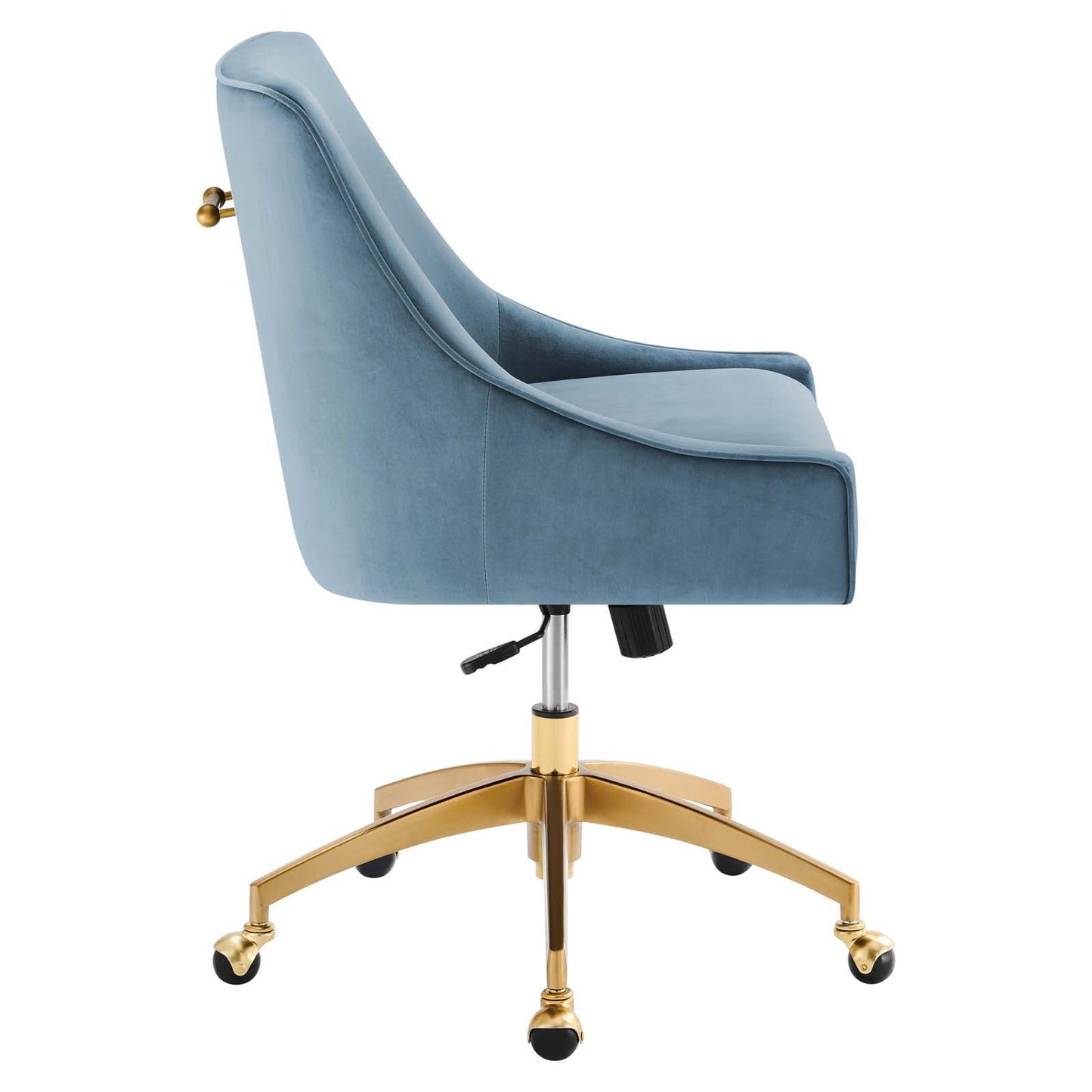 Discern Performance Velvet Office Chair Light Blue EEI-5079-LBU