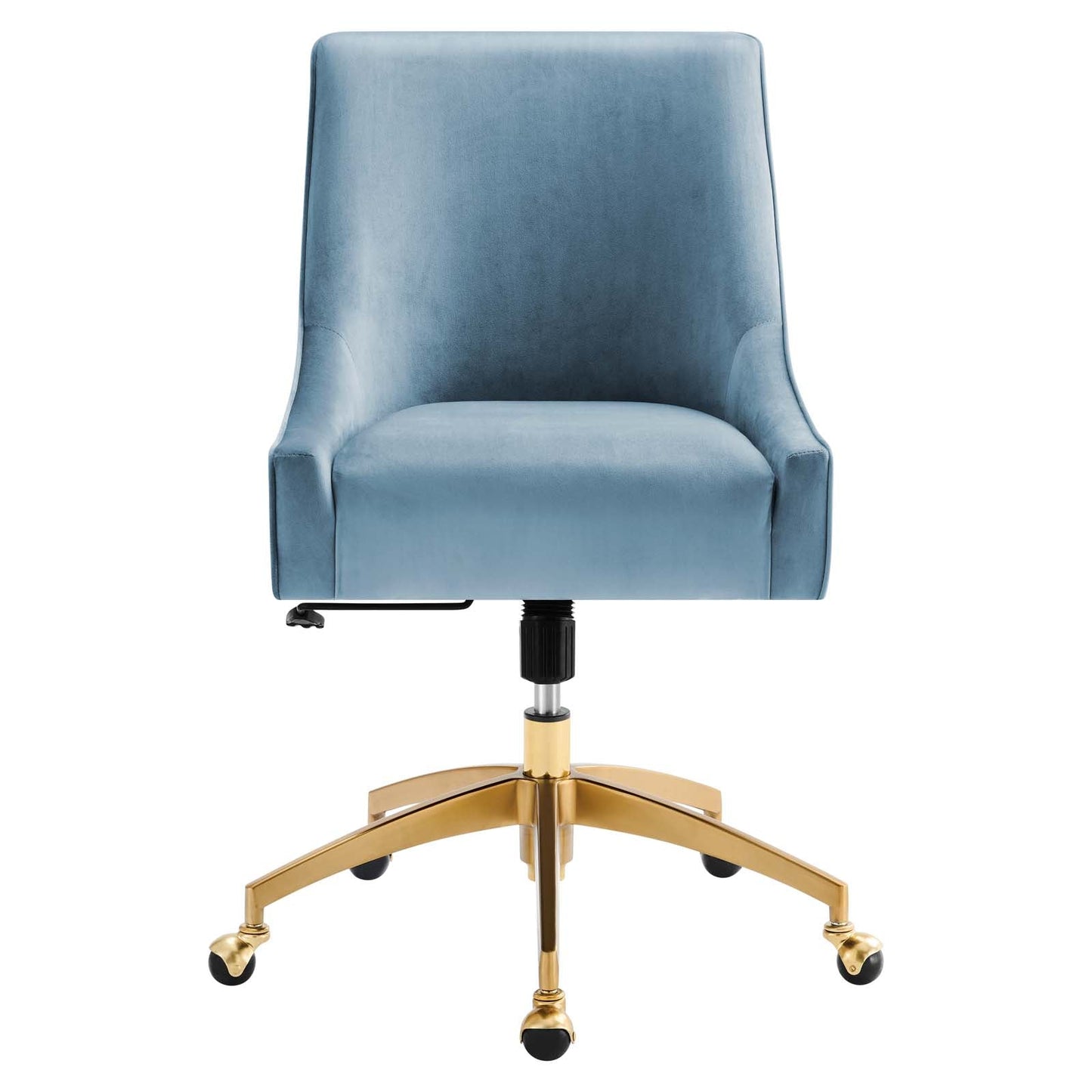 Discern Performance Velvet Office Chair Light Blue EEI-5079-LBU