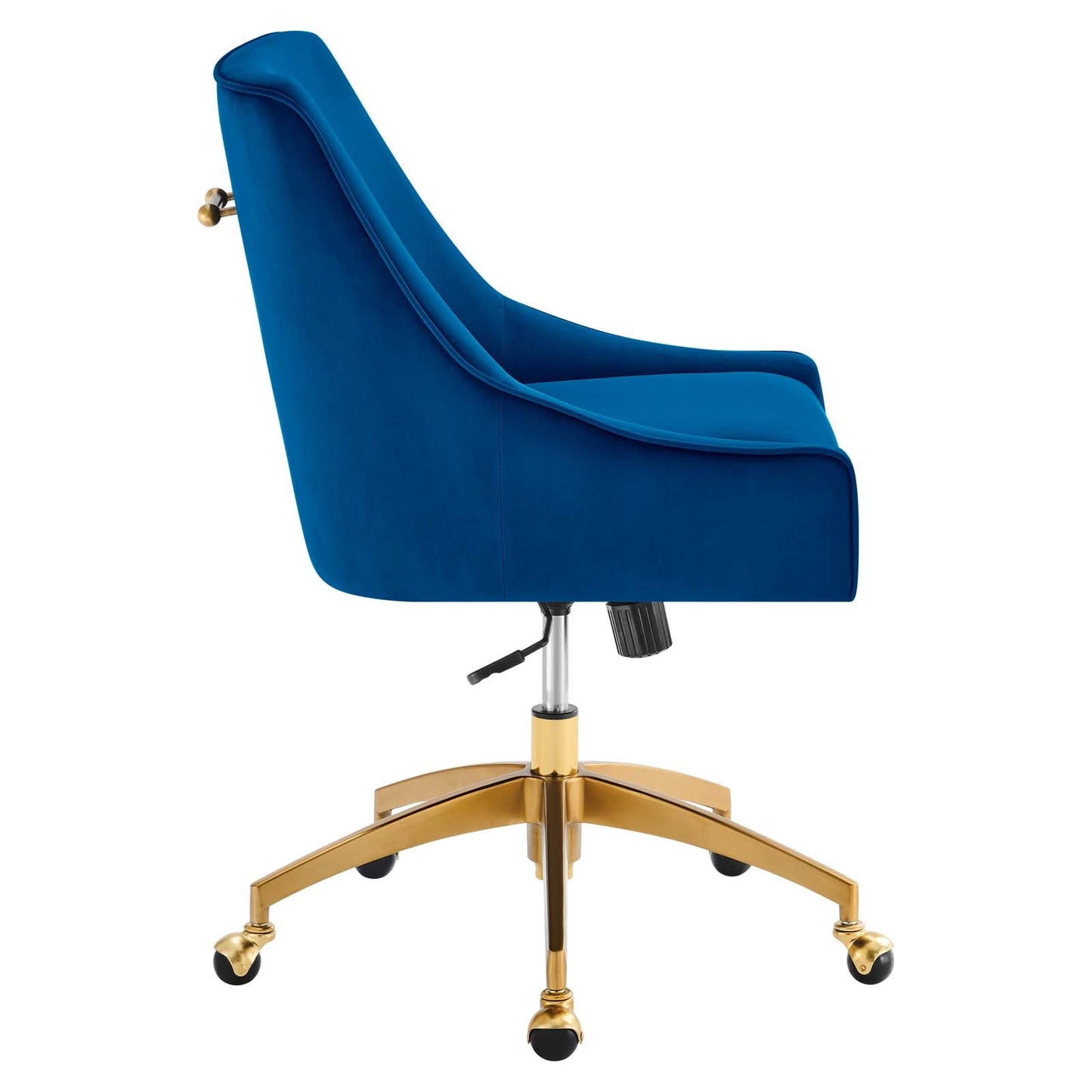 Discern Performance Velvet Office Chair Navy EEI-5079-NAV