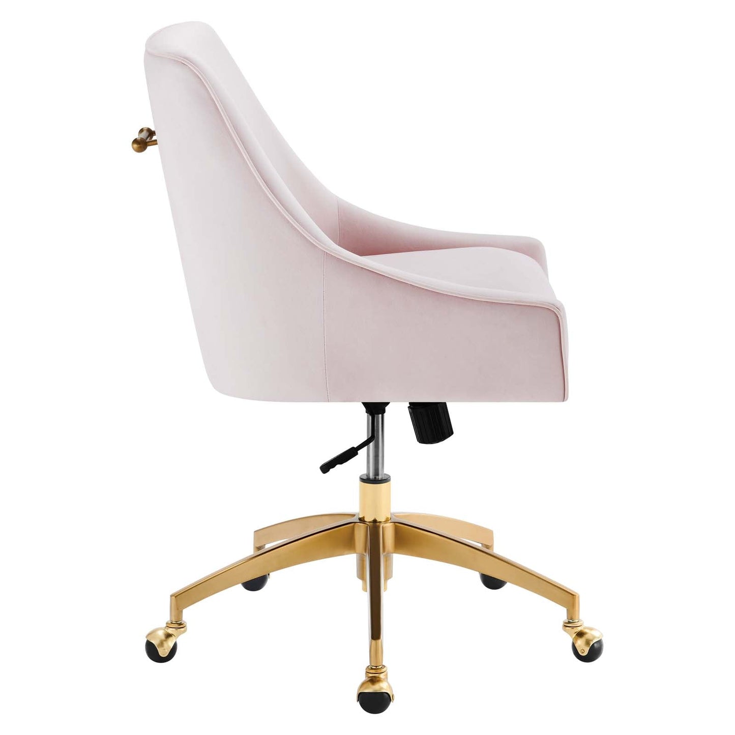 Discern Performance Velvet Office Chair Pink EEI-5079-PNK