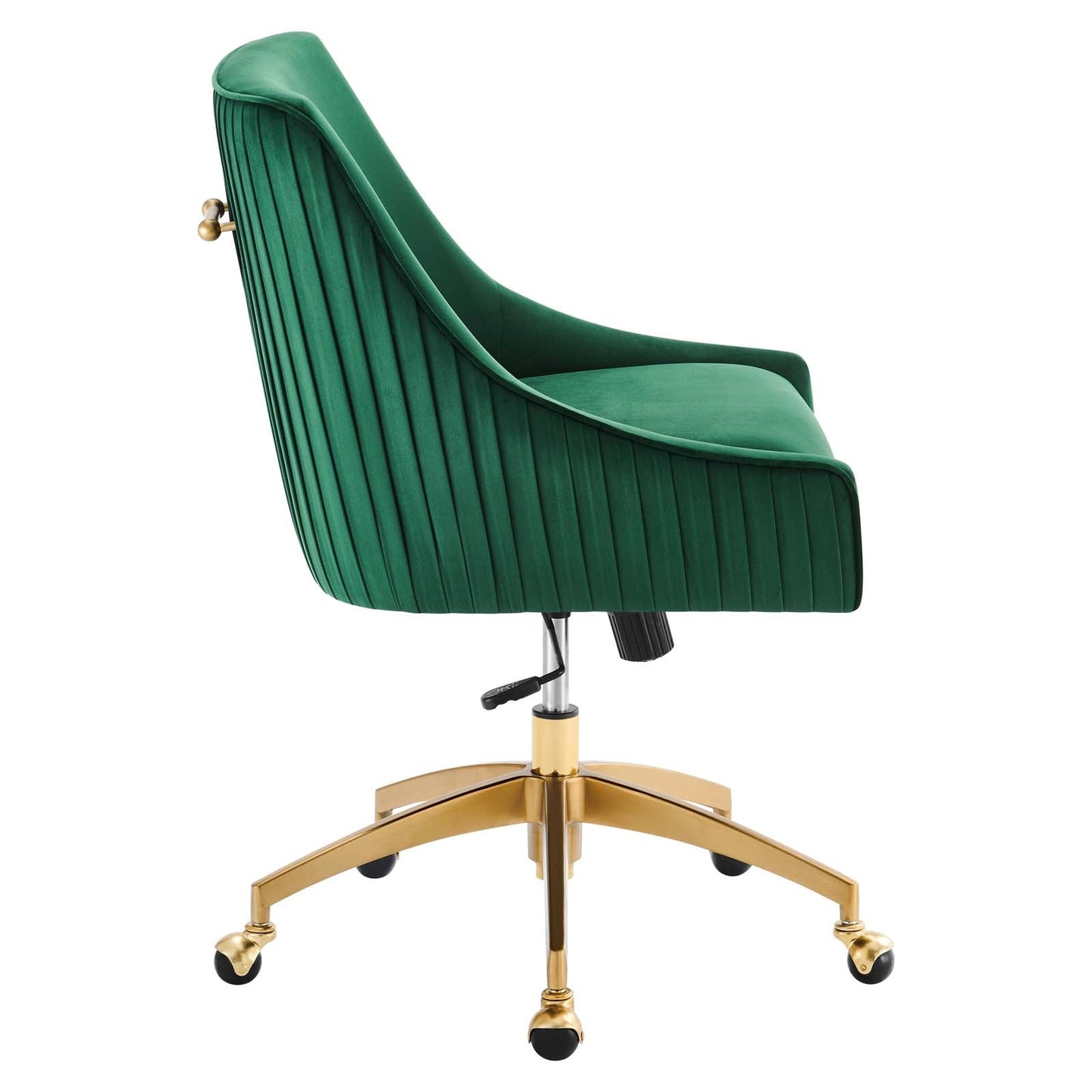 Discern Performance Velvet Office Chair Green EEI-5080-GRN