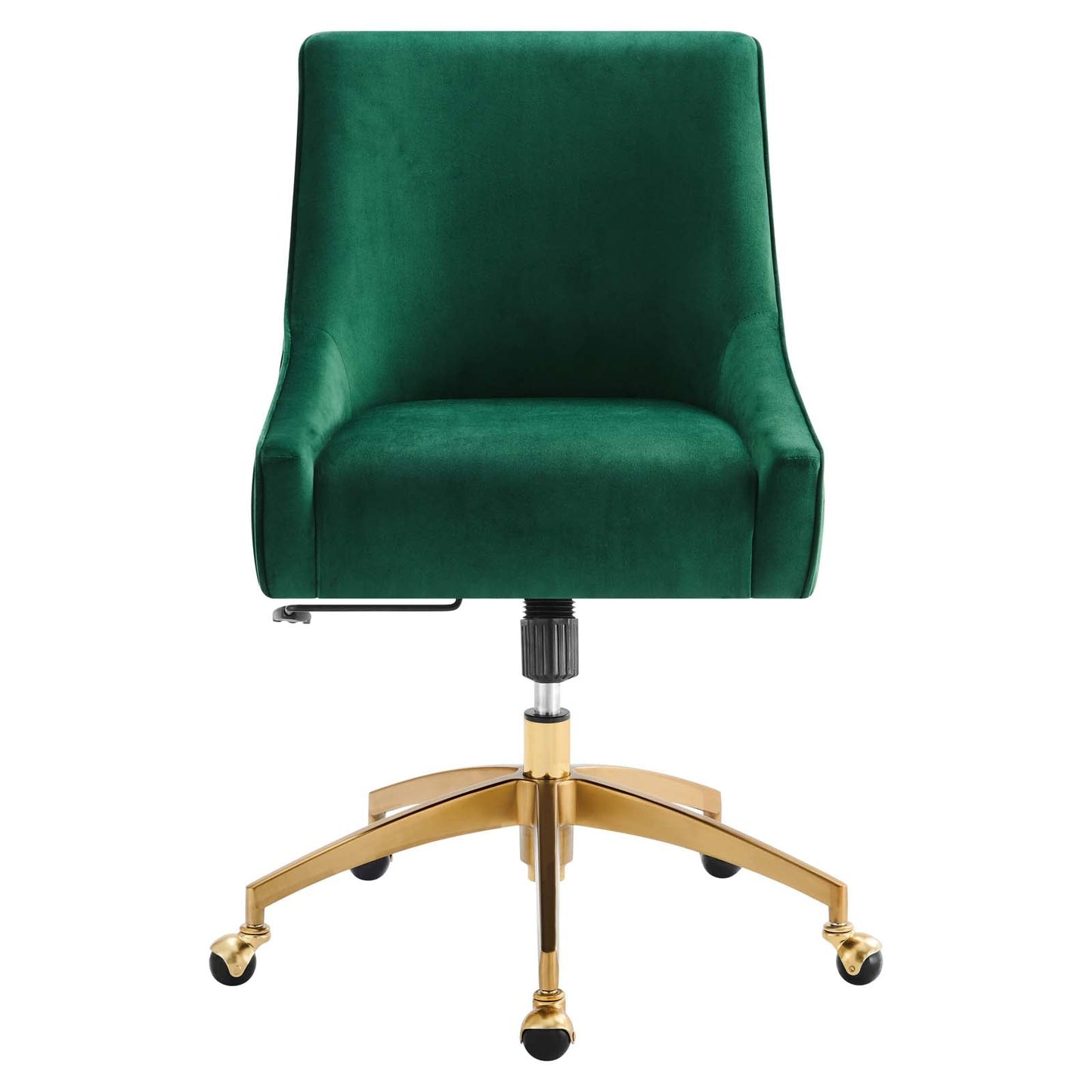 Discern Performance Velvet Office Chair Green EEI-5080-GRN