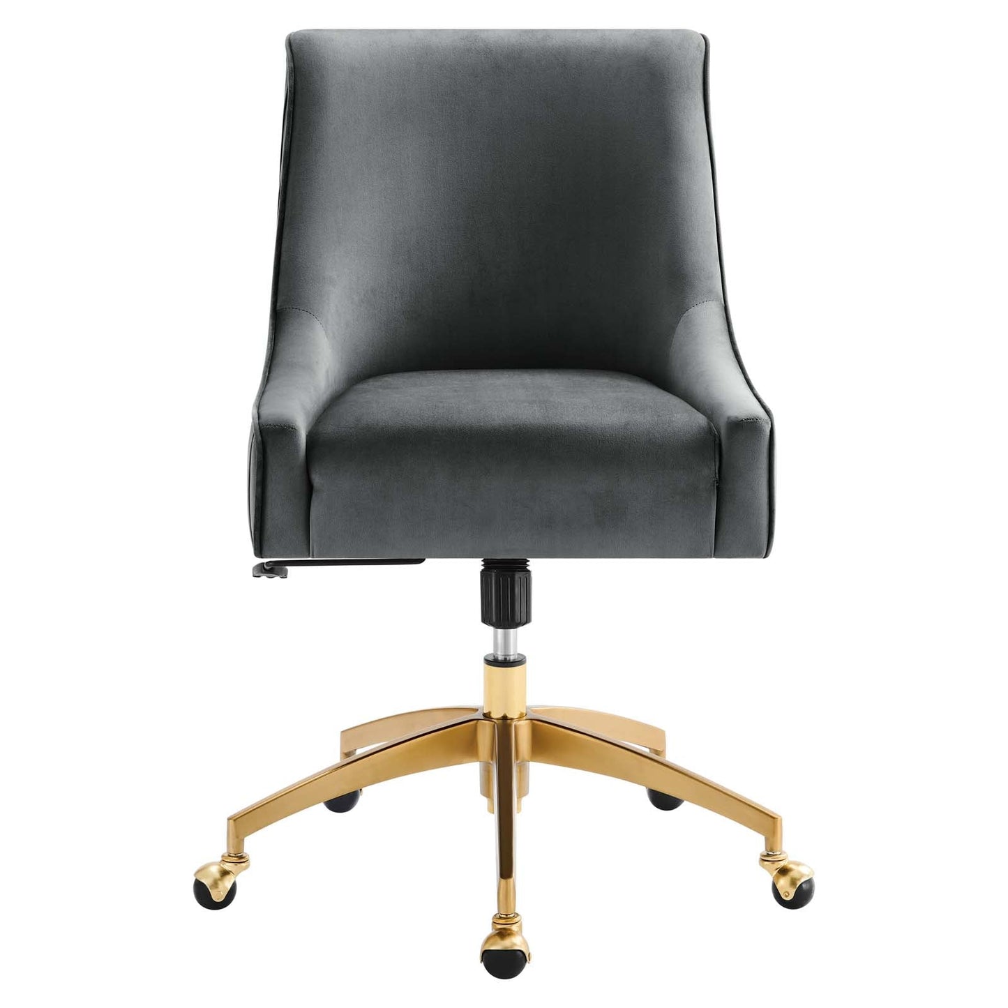 Discern Performance Velvet Office Chair Gray EEI-5080-GRY