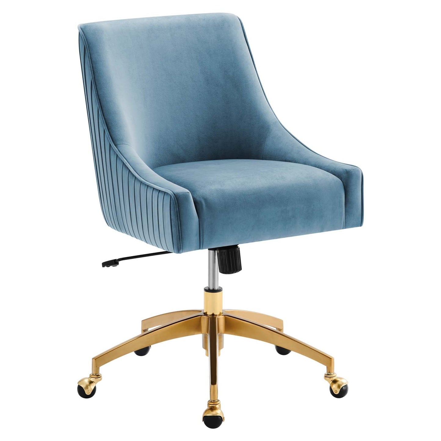 Discern Performance Velvet Office Chair Light Blue EEI-5080-LBU