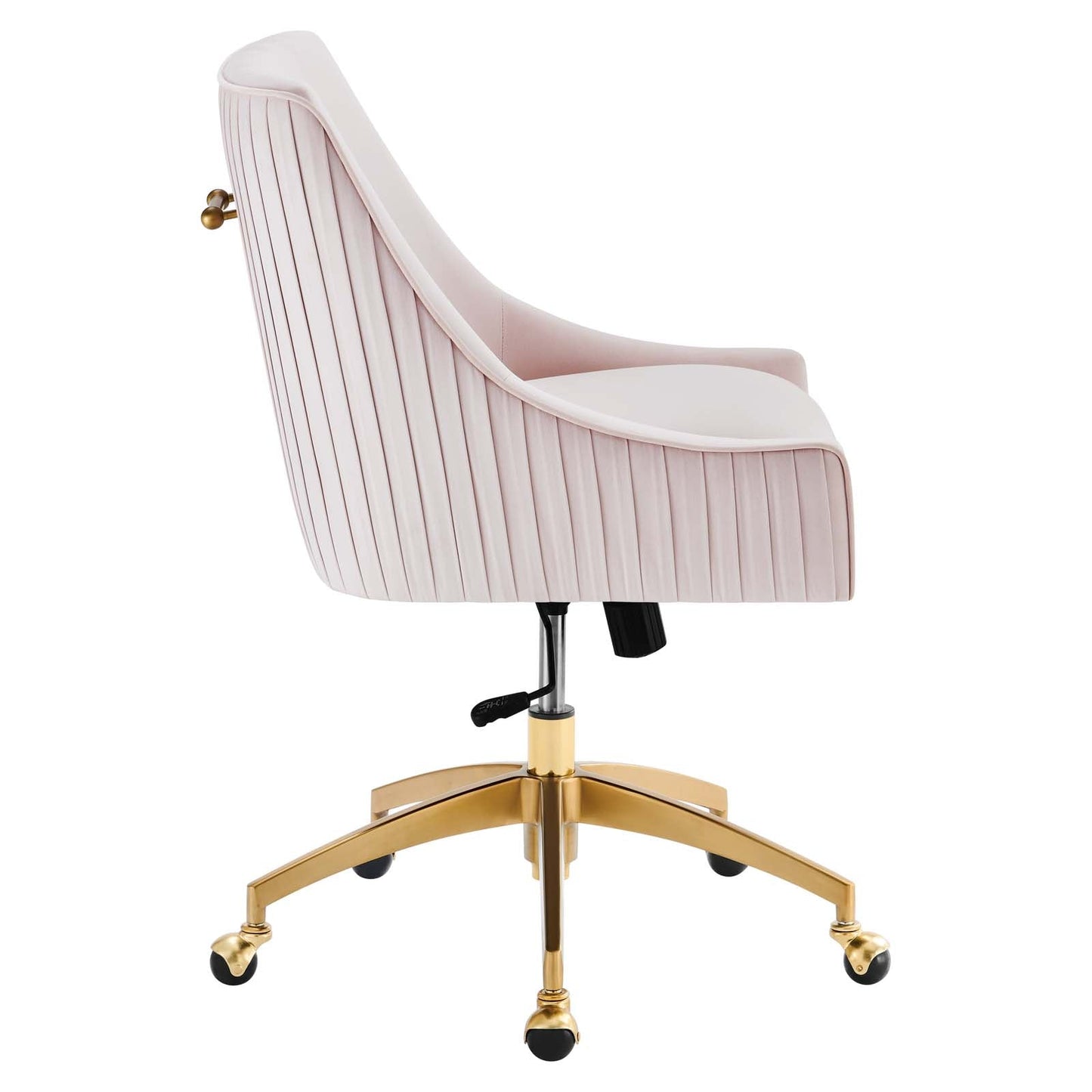 Discern Performance Velvet Office Chair Pink EEI-5080-PNK