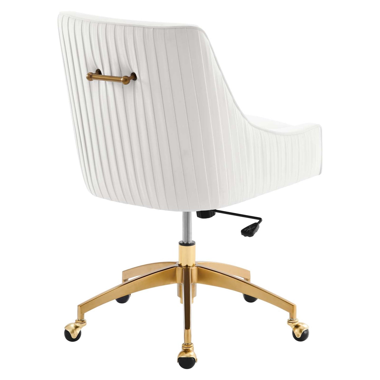 Discern Performance Velvet Office Chair White EEI-5080-WHI