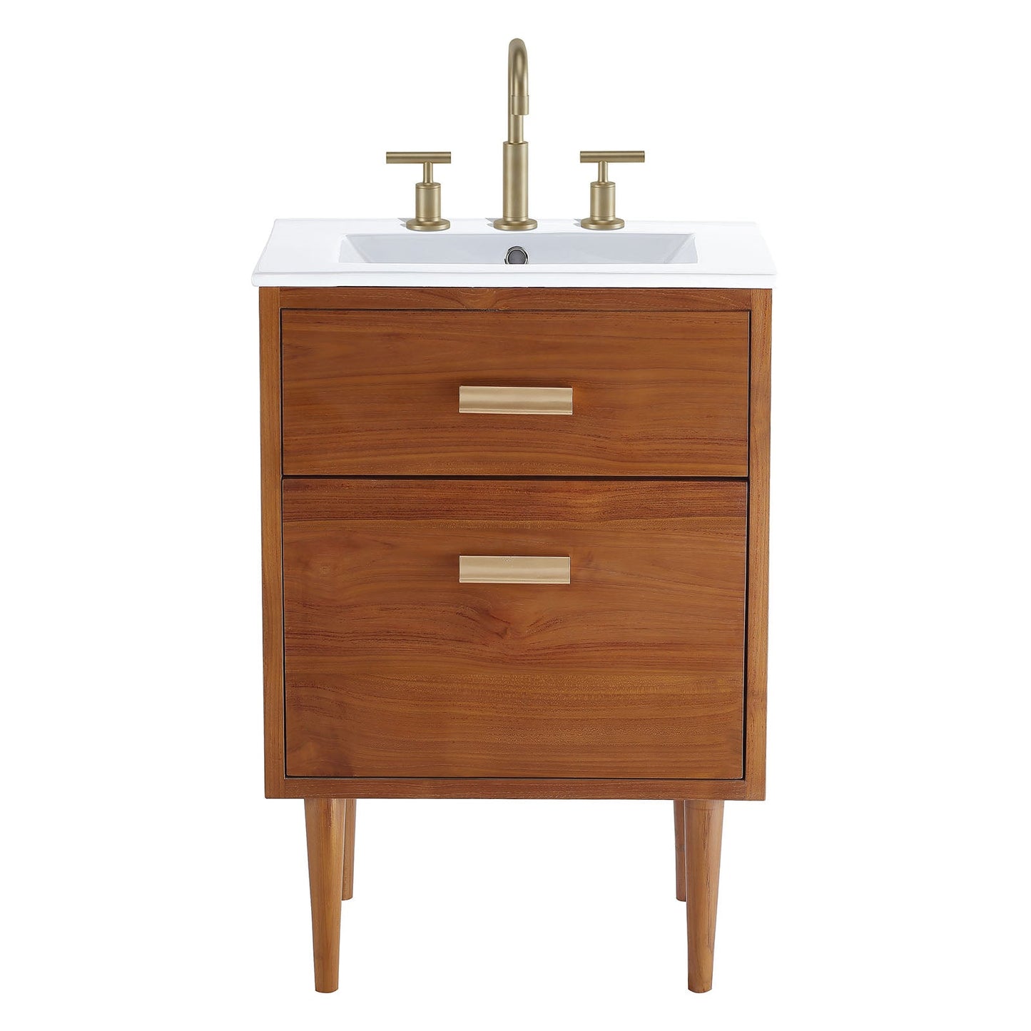 Cassia 24" Bathroom Vanity Natural White EEI-5108-NAT-WHI