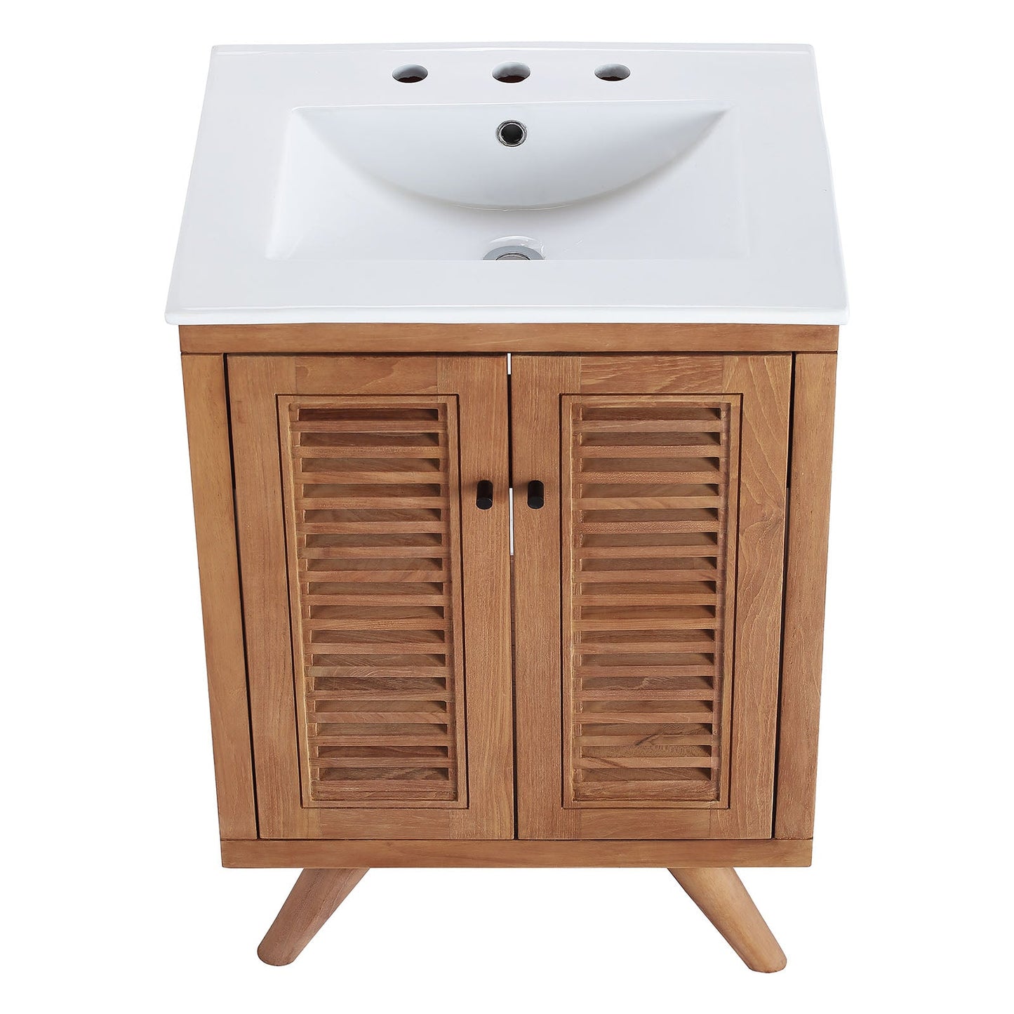 Birdie 24" Bathroom Vanity Natural White EEI-5112-NAT-WHI