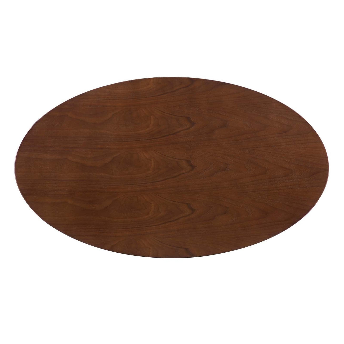 Zinque 48" Oval Dining Table Gold Walnut EEI-5142-GLD-WAL