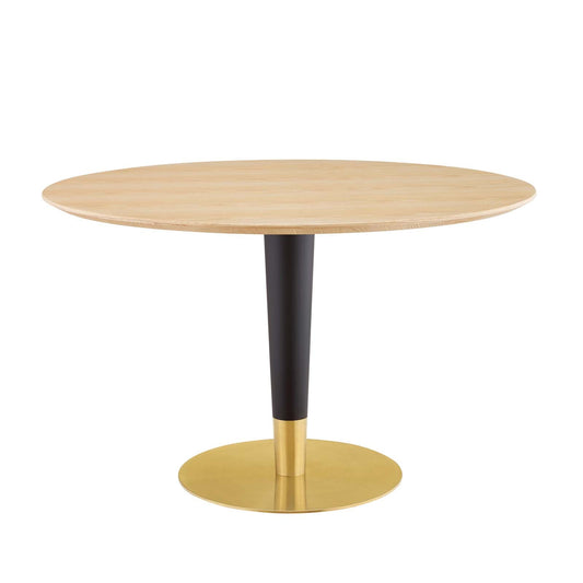 Zinque 47" Dining Table Gold Natural EEI-5147-GLD-NAT