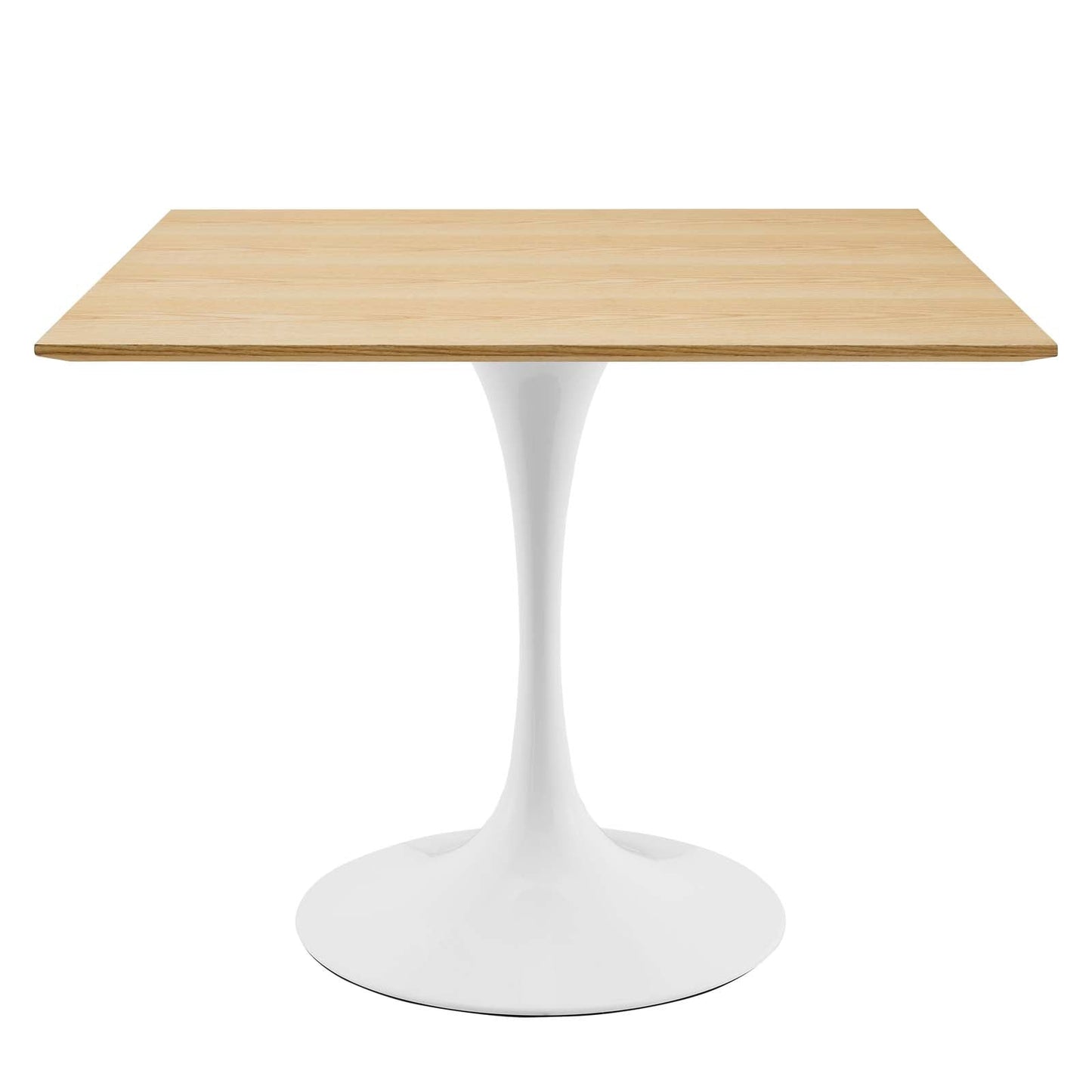 Lippa 36" Square Dining Table White Natural EEI-5166-WHI-NAT