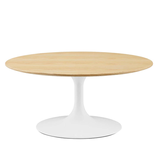 Lippa 36" Coffee Table White Natural EEI-5188-WHI-NAT