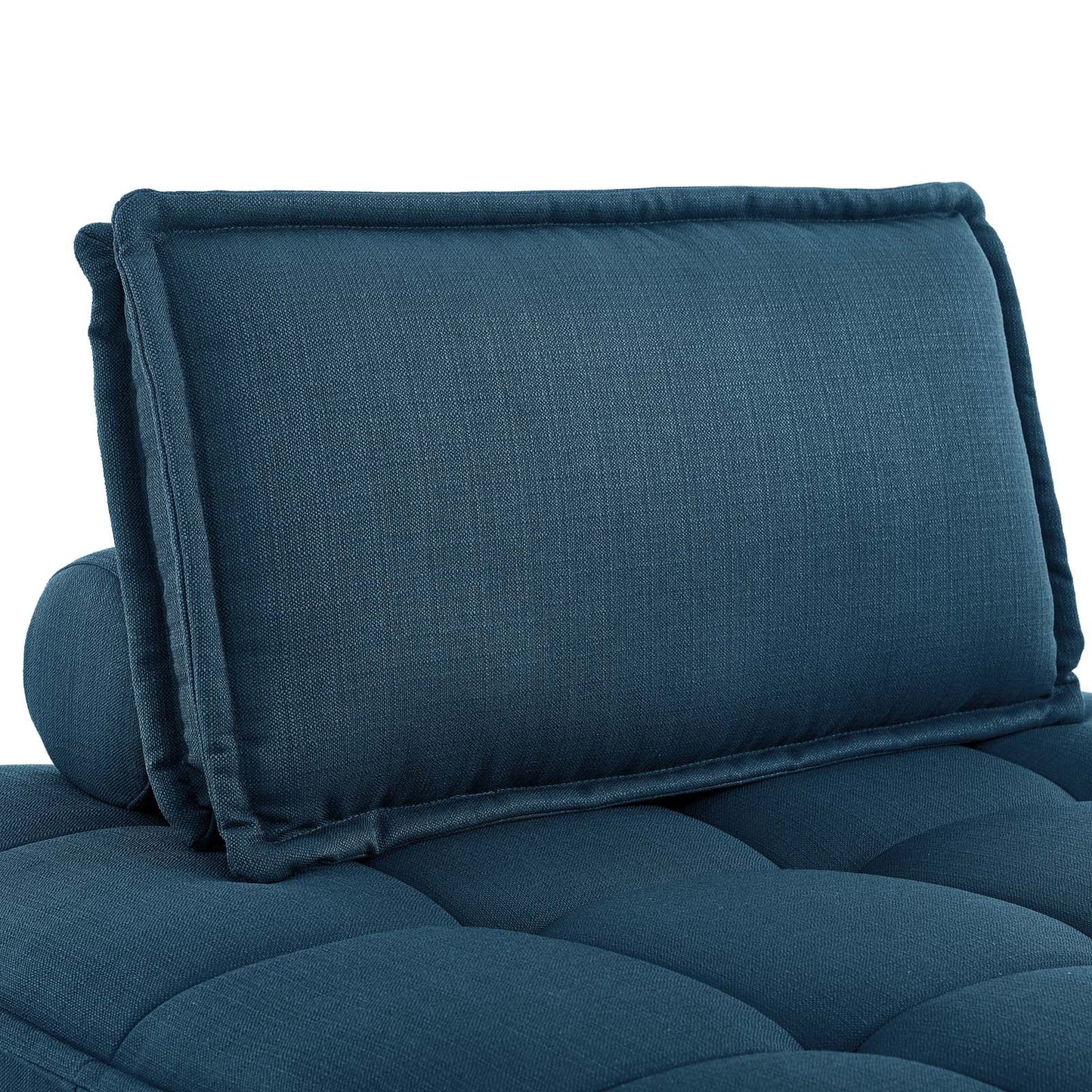 Saunter Tufted Fabric Fabric 4-Piece Sectional Sofa Azure EEI-5208-AZU