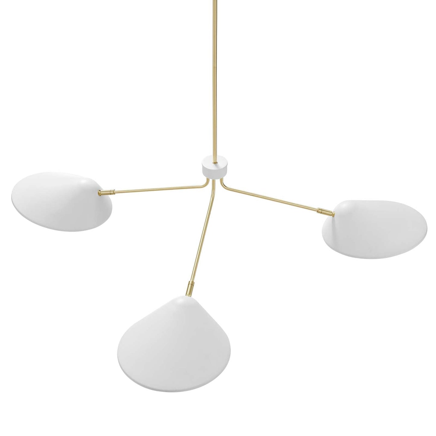 Journey 3-Light 14" Arm Pendant White EEI-5297-WHI