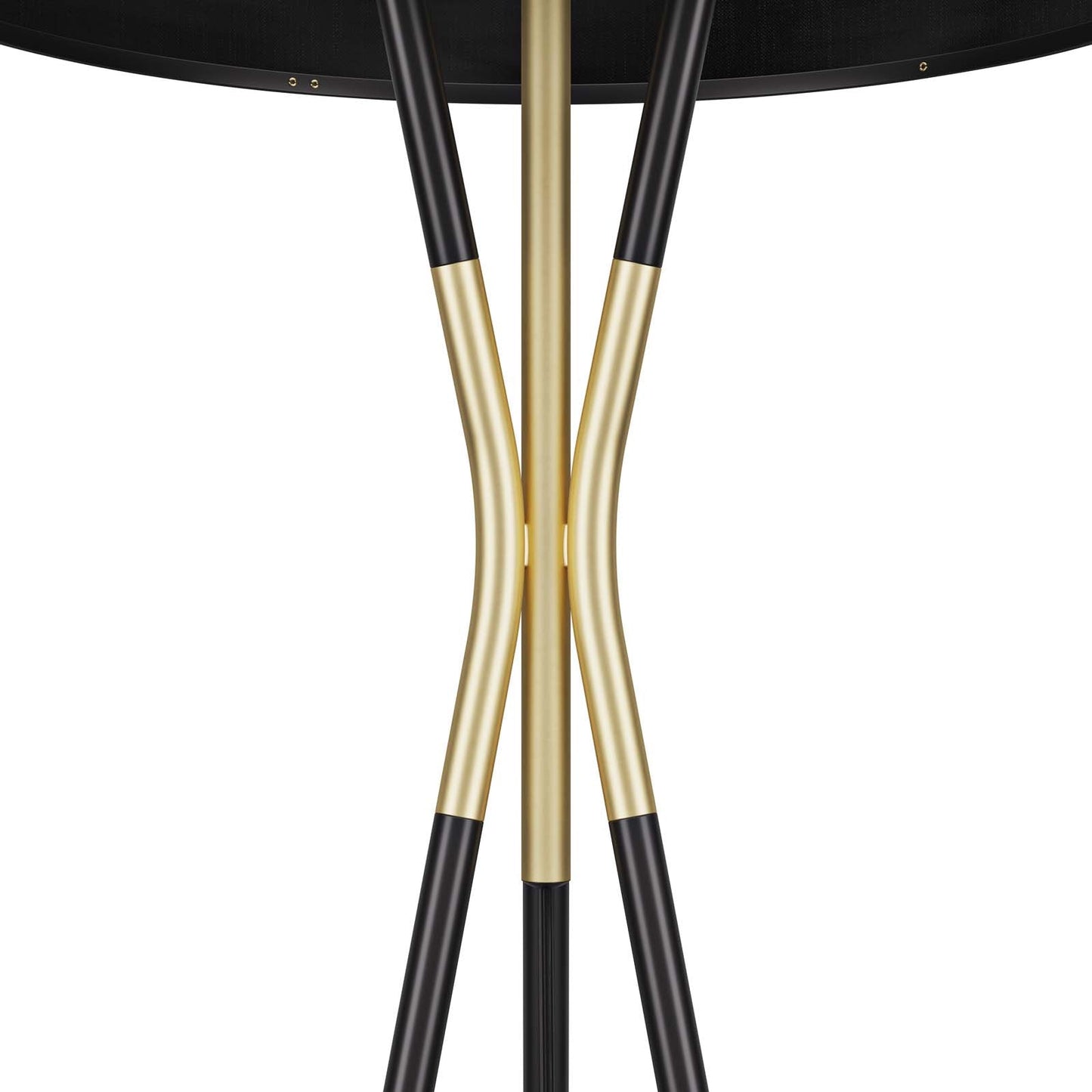 Audrey Standing Floor Lamp Black Black EEI-5304-BLK-BLK