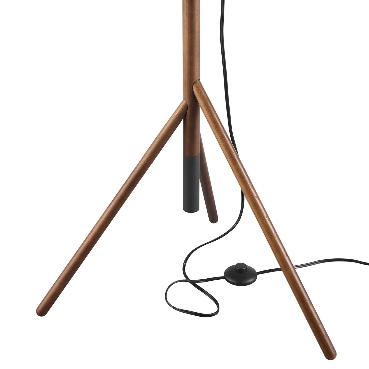 Natalie Tripod Floor Lamp Black Walnut EEI-5305-BLK-WAL