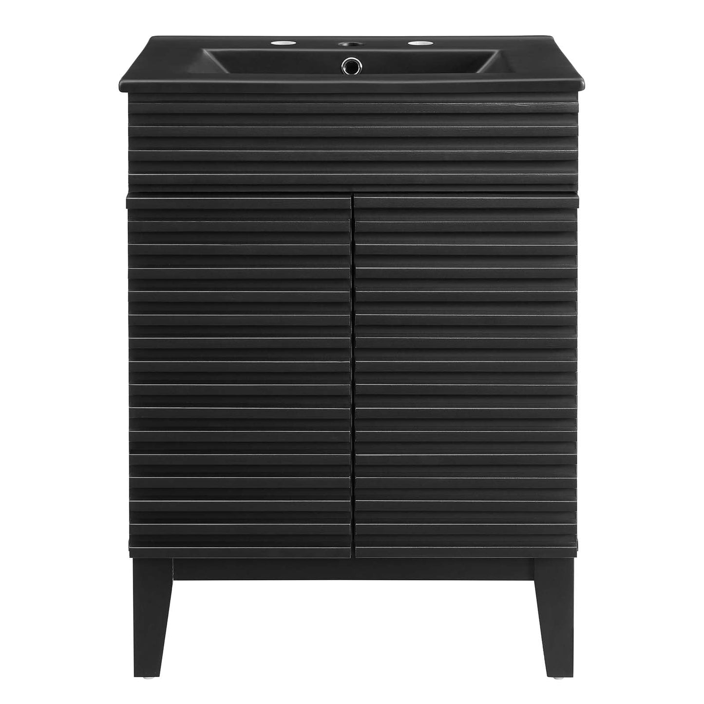 Render 24" Bathroom Vanity Black Black EEI-5350-BLK-BLK