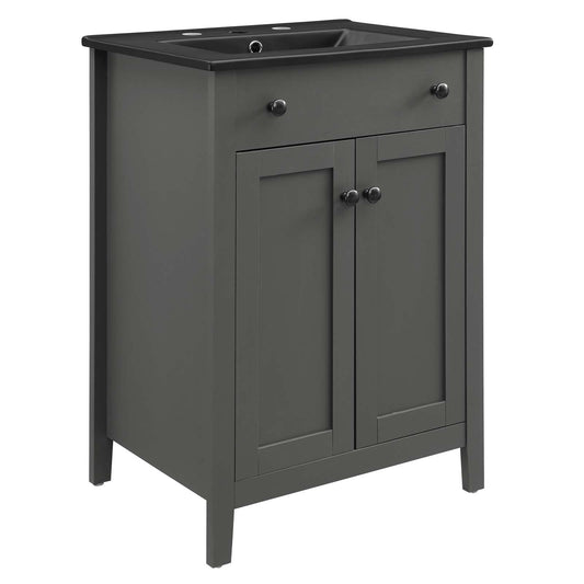 Nantucket 24" Bathroom Vanity Gray Black EEI-5354-GRY-BLK