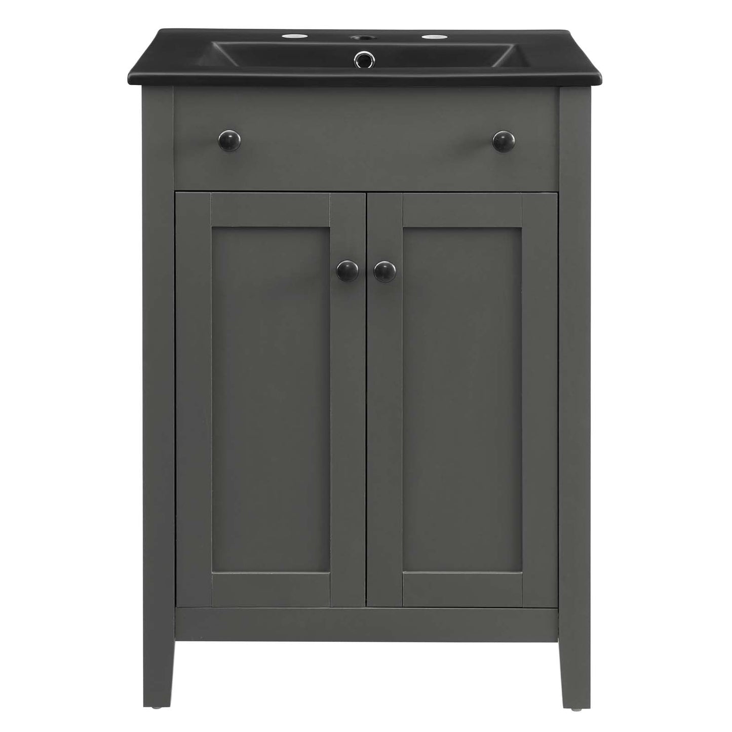 Nantucket 24" Bathroom Vanity Gray Black EEI-5354-GRY-BLK