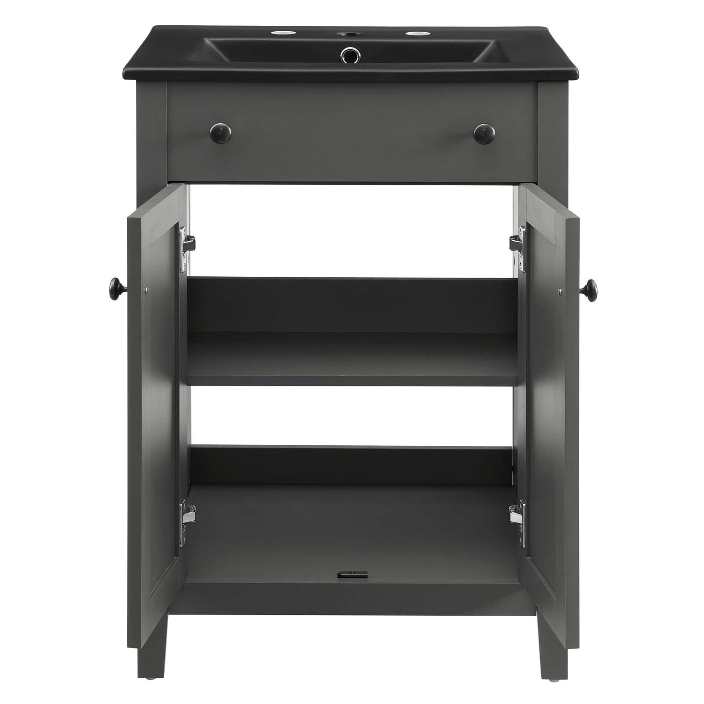 Nantucket 24" Bathroom Vanity Gray Black EEI-5354-GRY-BLK