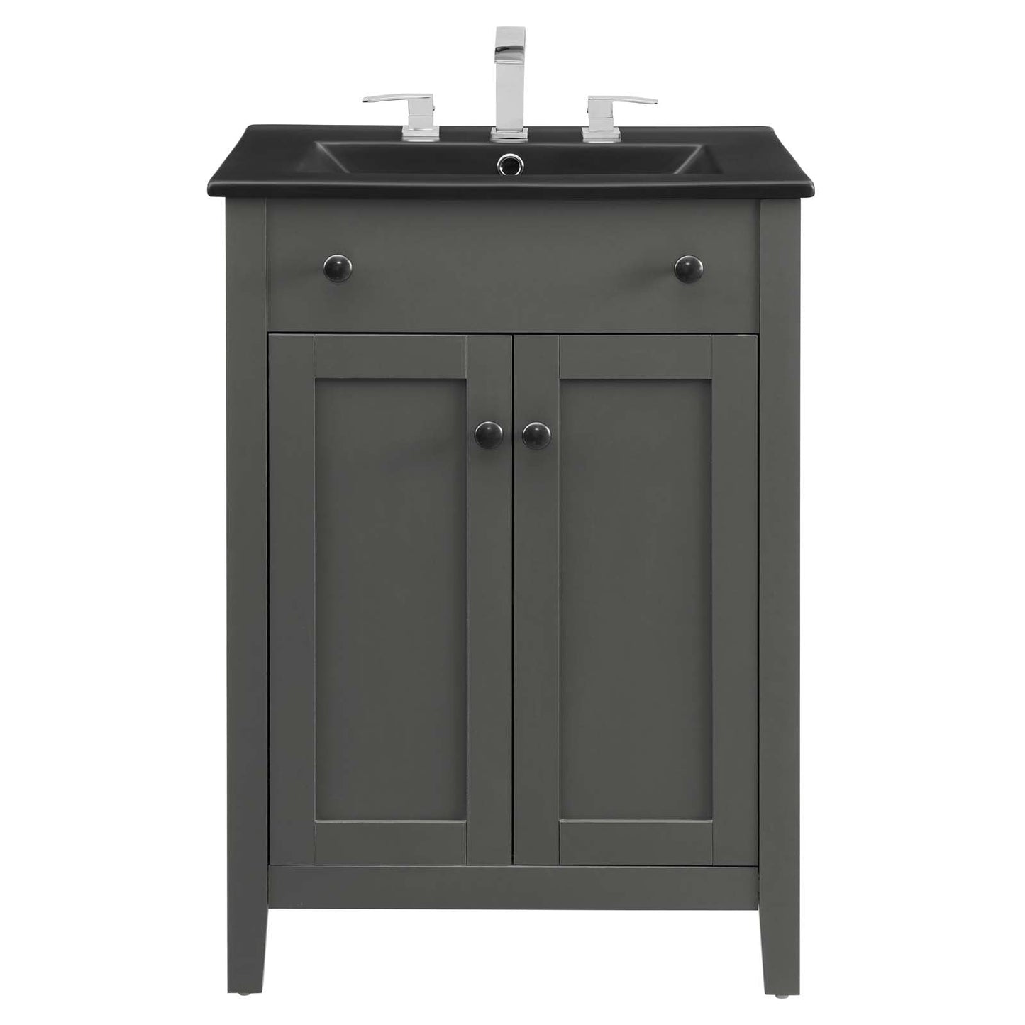 Nantucket 24" Bathroom Vanity Gray Black EEI-5354-GRY-BLK