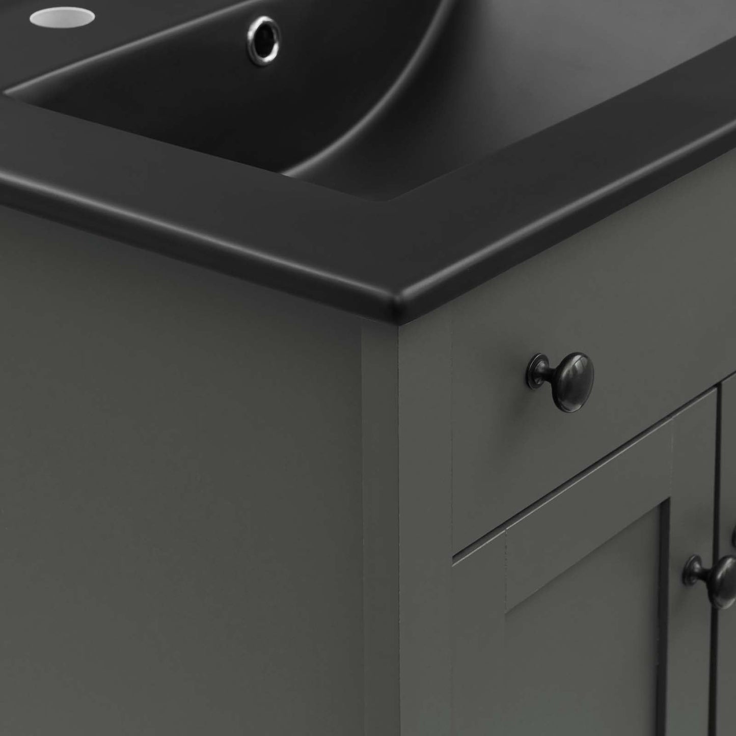 Nantucket 24" Bathroom Vanity Gray Black EEI-5354-GRY-BLK