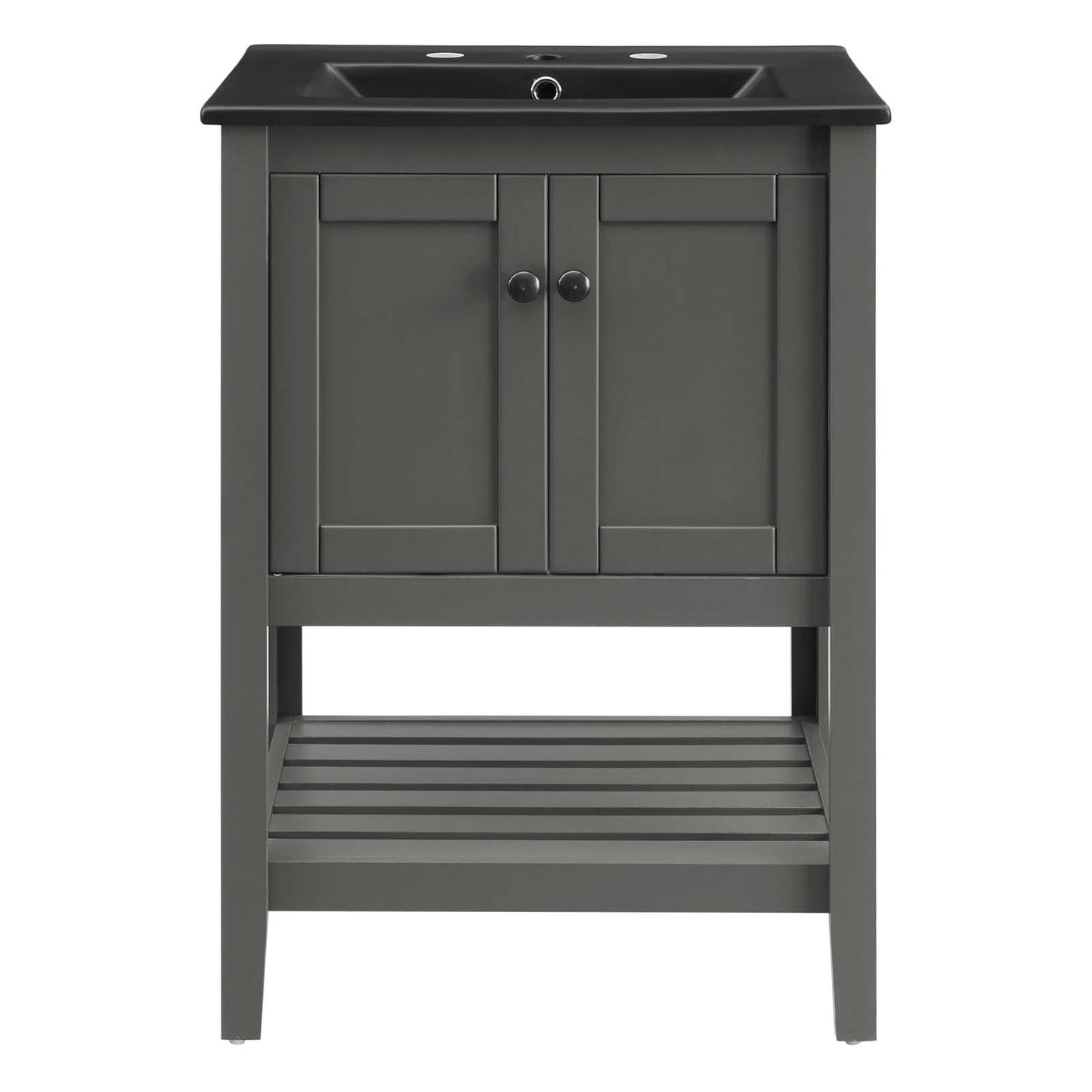 Prestige 24" Bathroom Vanity Gray Black EEI-5358-GRY-BLK