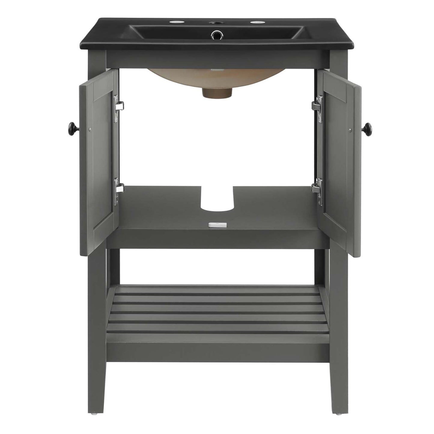 Prestige 24" Bathroom Vanity Gray Black EEI-5358-GRY-BLK