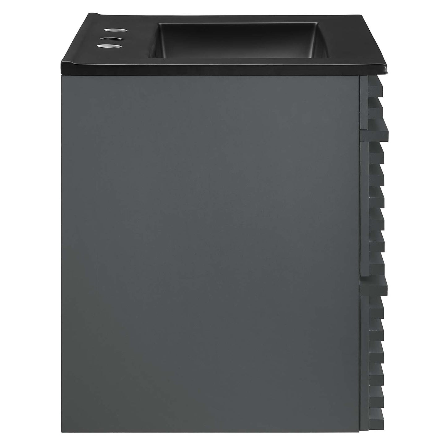 Render 24" Wall-Mount Bathroom Vanity Gray Black EEI-5364-GRY-BLK