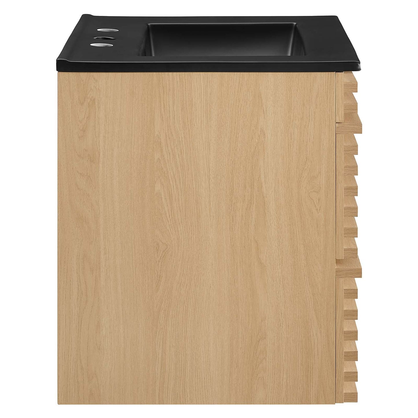 Render 24" Wall-Mount Bathroom Vanity Oak Black EEI-5364-OAK-BLK