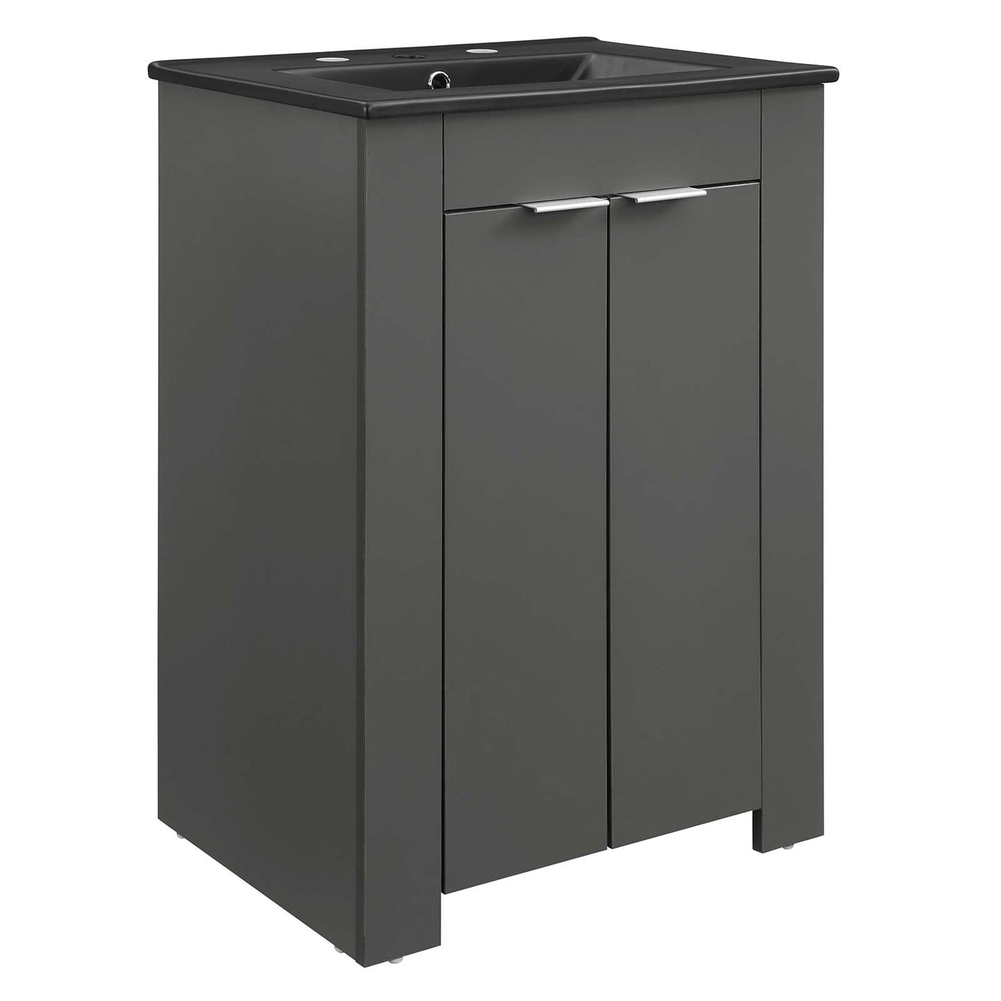 Maybelle 24" Bathroom Vanity Gray Black EEI-5366-GRY-BLK