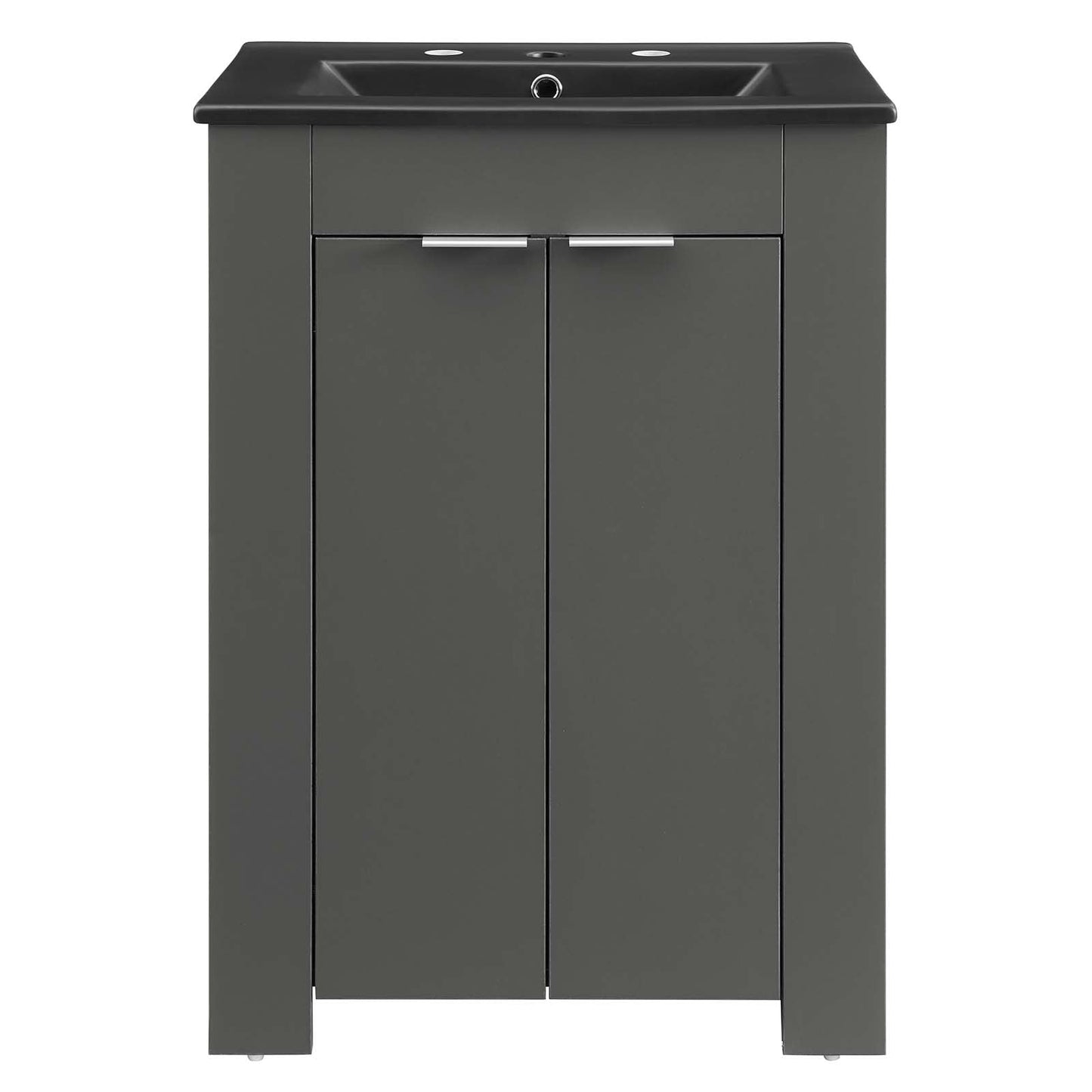 Maybelle 24" Bathroom Vanity Gray Black EEI-5366-GRY-BLK