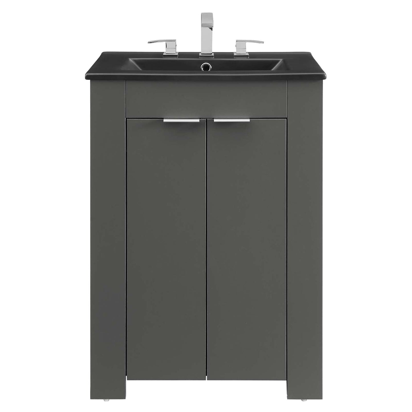 Maybelle 24" Bathroom Vanity Gray Black EEI-5366-GRY-BLK