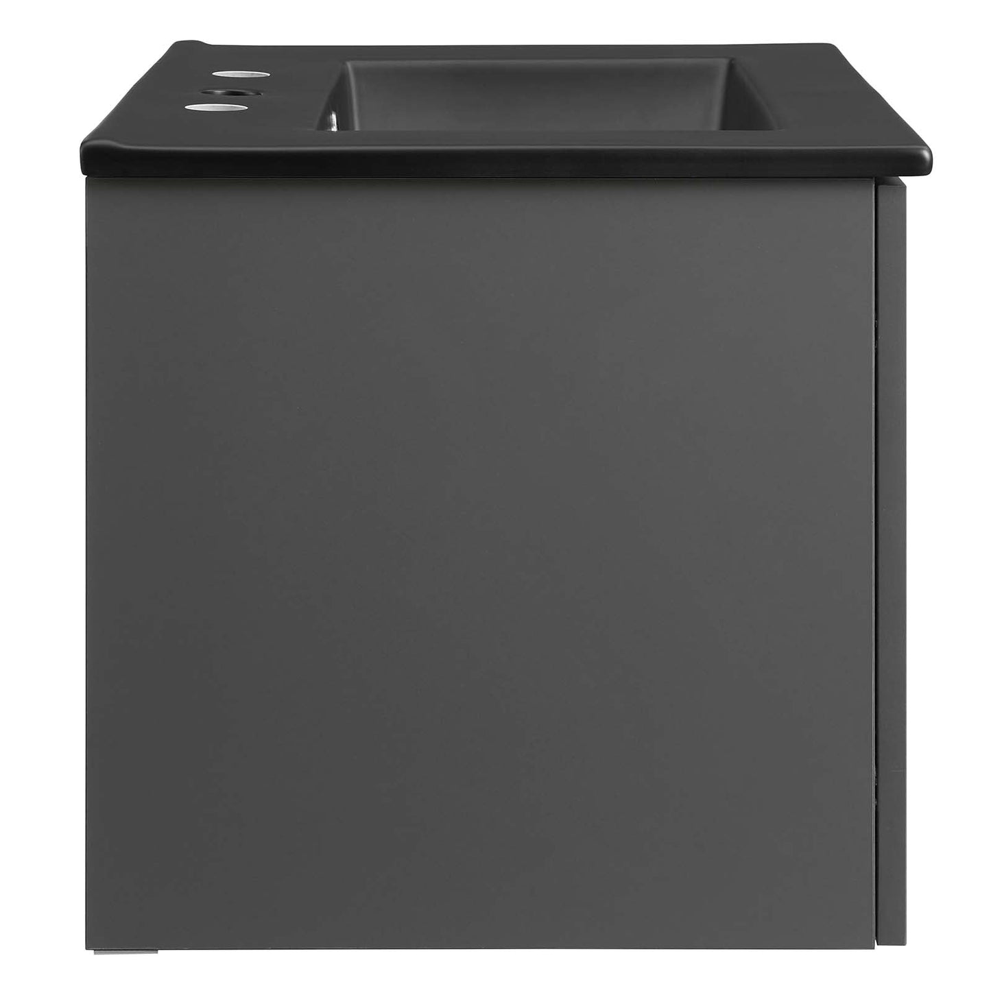 Maybelle 24" Wall-Mount Bathroom Vanity Gray Black EEI-5370-GRY-BLK