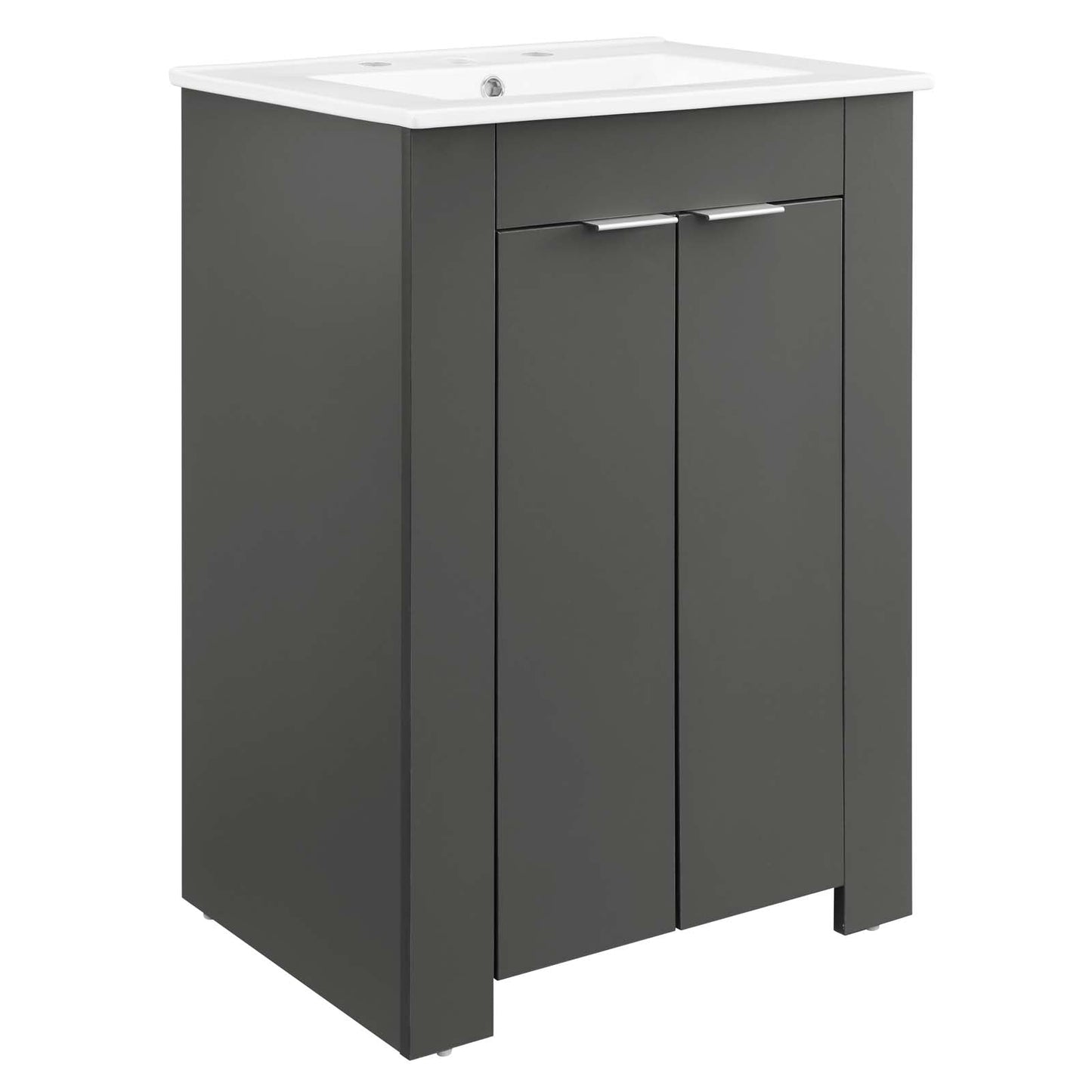 Maybelle 24" Bathroom Vanity Gray White EEI-5378-GRY-WHI