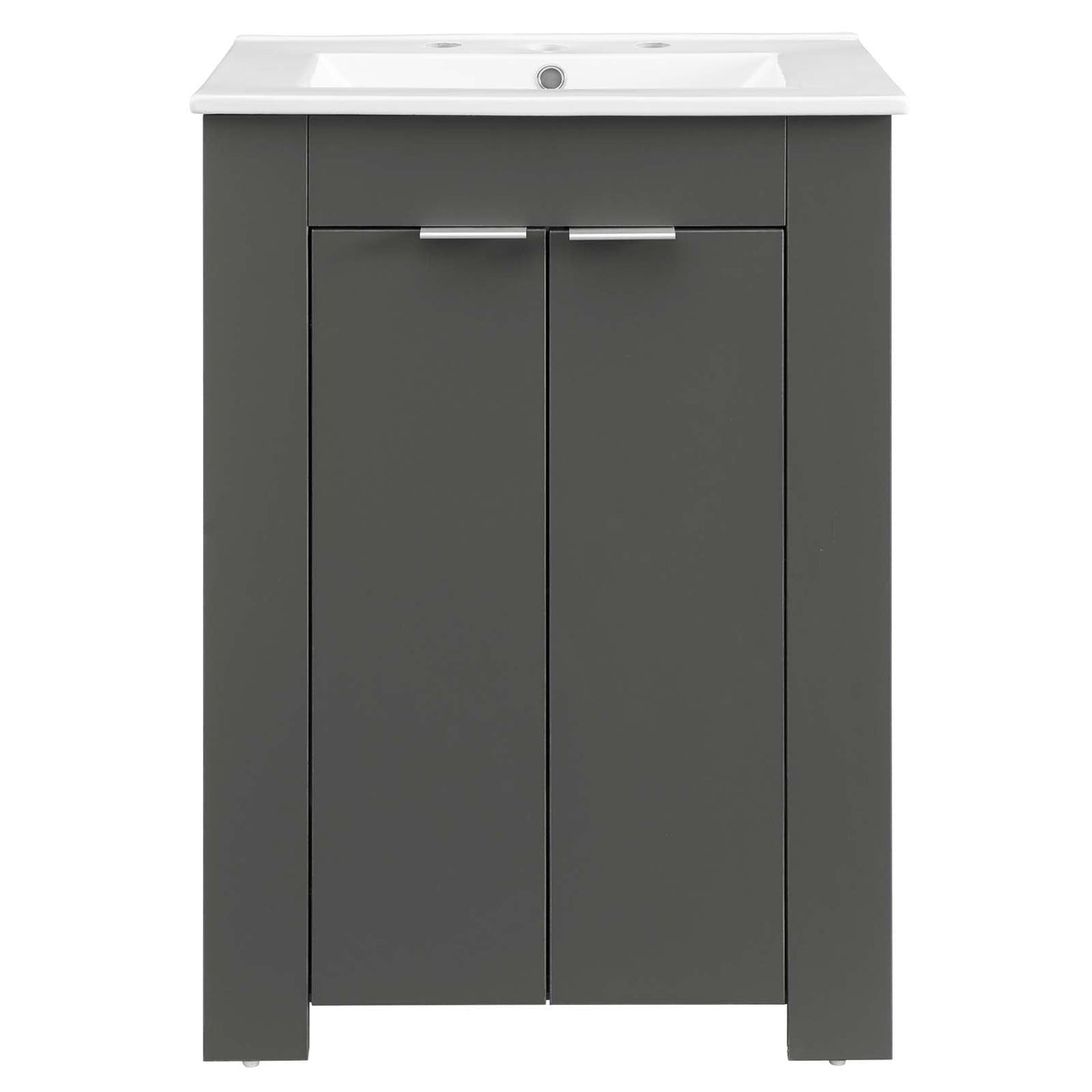 Maybelle 24" Bathroom Vanity Gray White EEI-5378-GRY-WHI