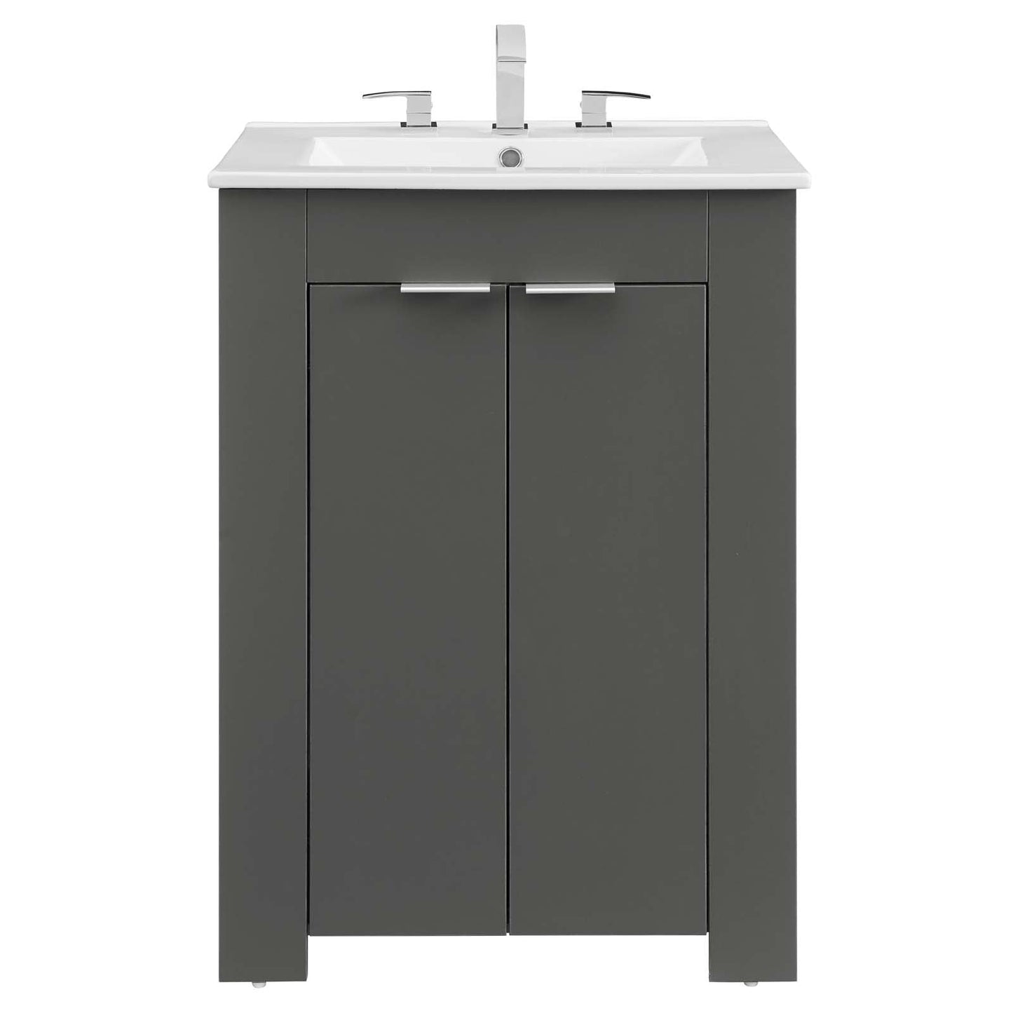 Maybelle 24" Bathroom Vanity Gray White EEI-5378-GRY-WHI