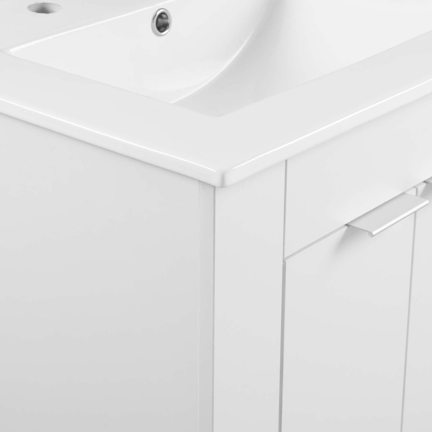 Maybelle 24" Bathroom Vanity White White EEI-5378-WHI-WHI