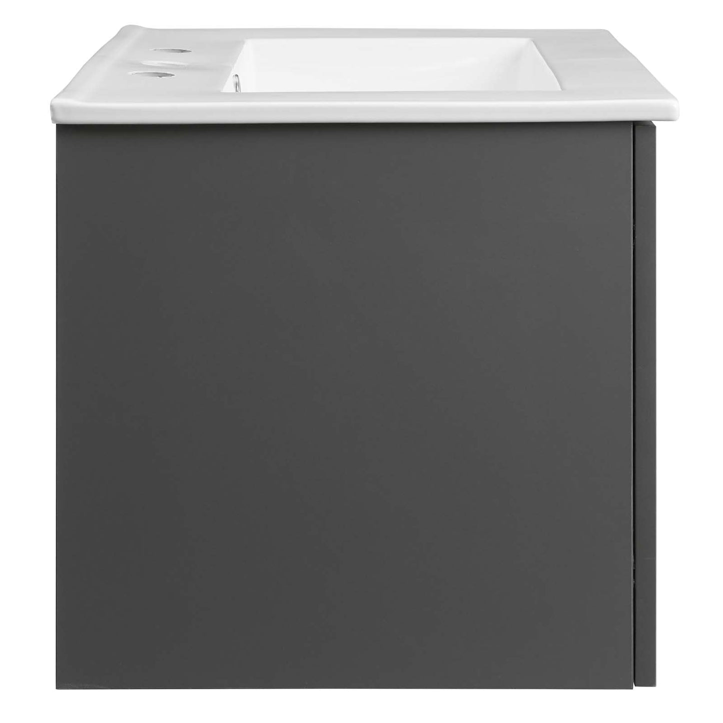 Maybelle 24" Wall-Mount Bathroom Vanity Gray White EEI-5379-GRY-WHI