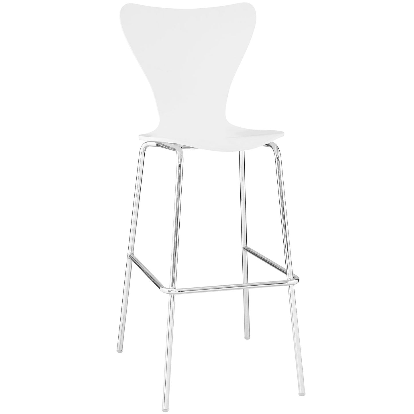 Ernie Wood Bar Stool White EEI-538-WHI