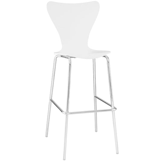 Ernie Wood Bar Stool White EEI-538-WHI