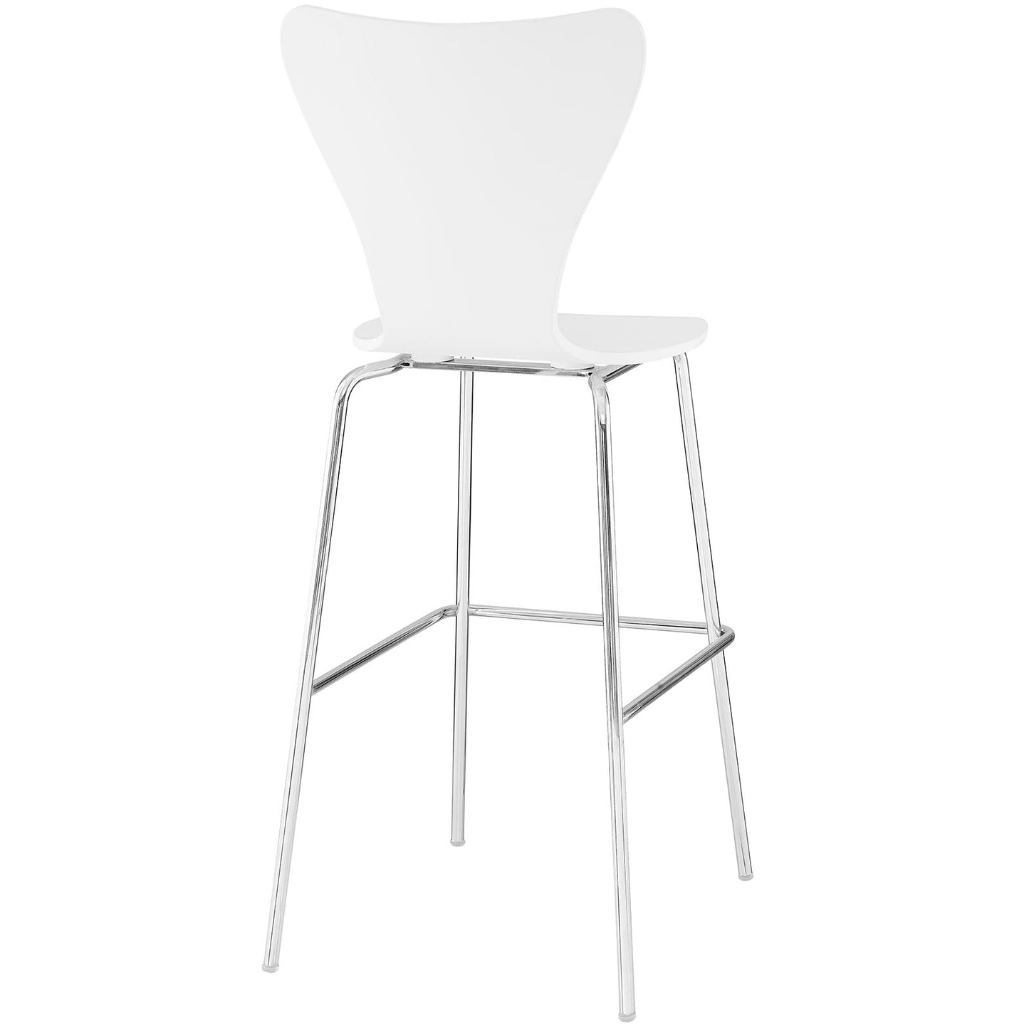 Ernie Wood Bar Stool White EEI-538-WHI