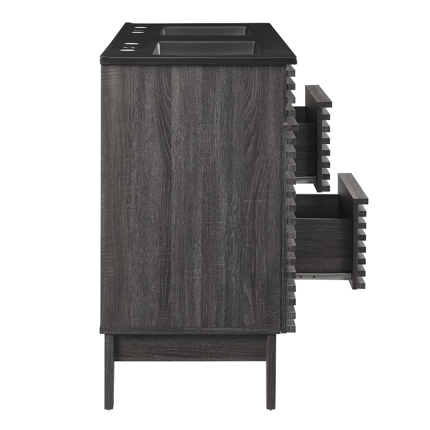 Render 48" Double Sink Bathroom Vanity Charcoal Black EEI-5381-CHA-BLK