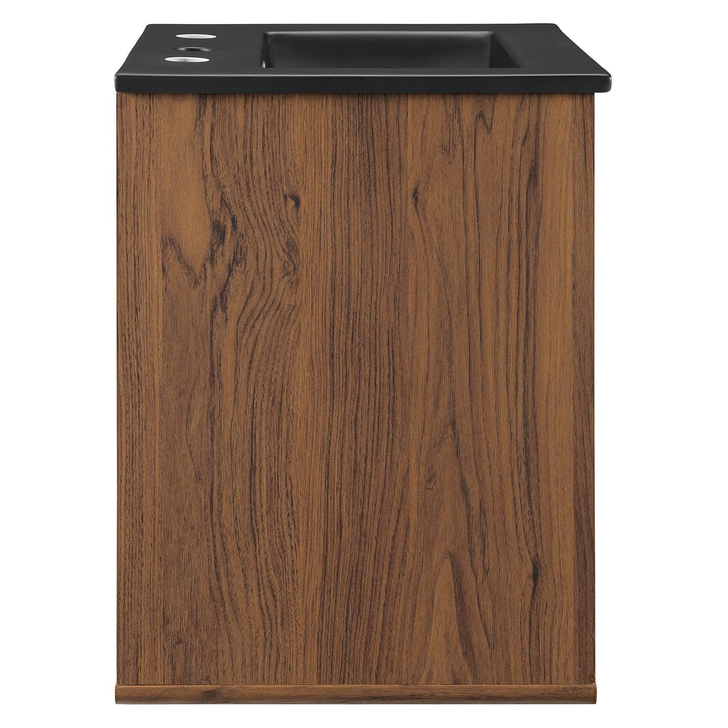 Transmit 18" Wall-Mount Bathroom Vanity Walnut Black EEI-5388-WAL-BLK