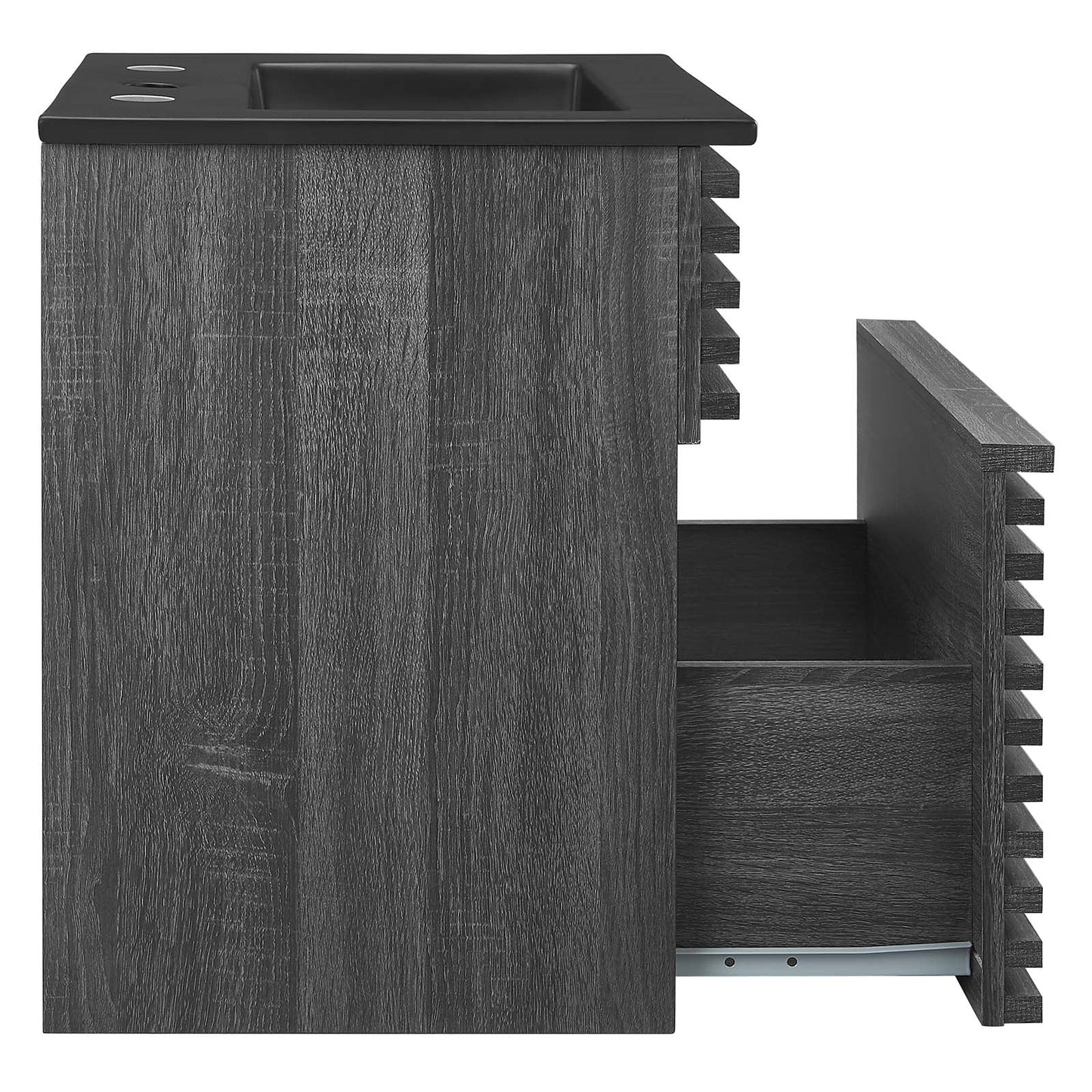 Render 18" Wall-Mount Bathroom Vanity Charcoal Black EEI-5390-CHA-BLK