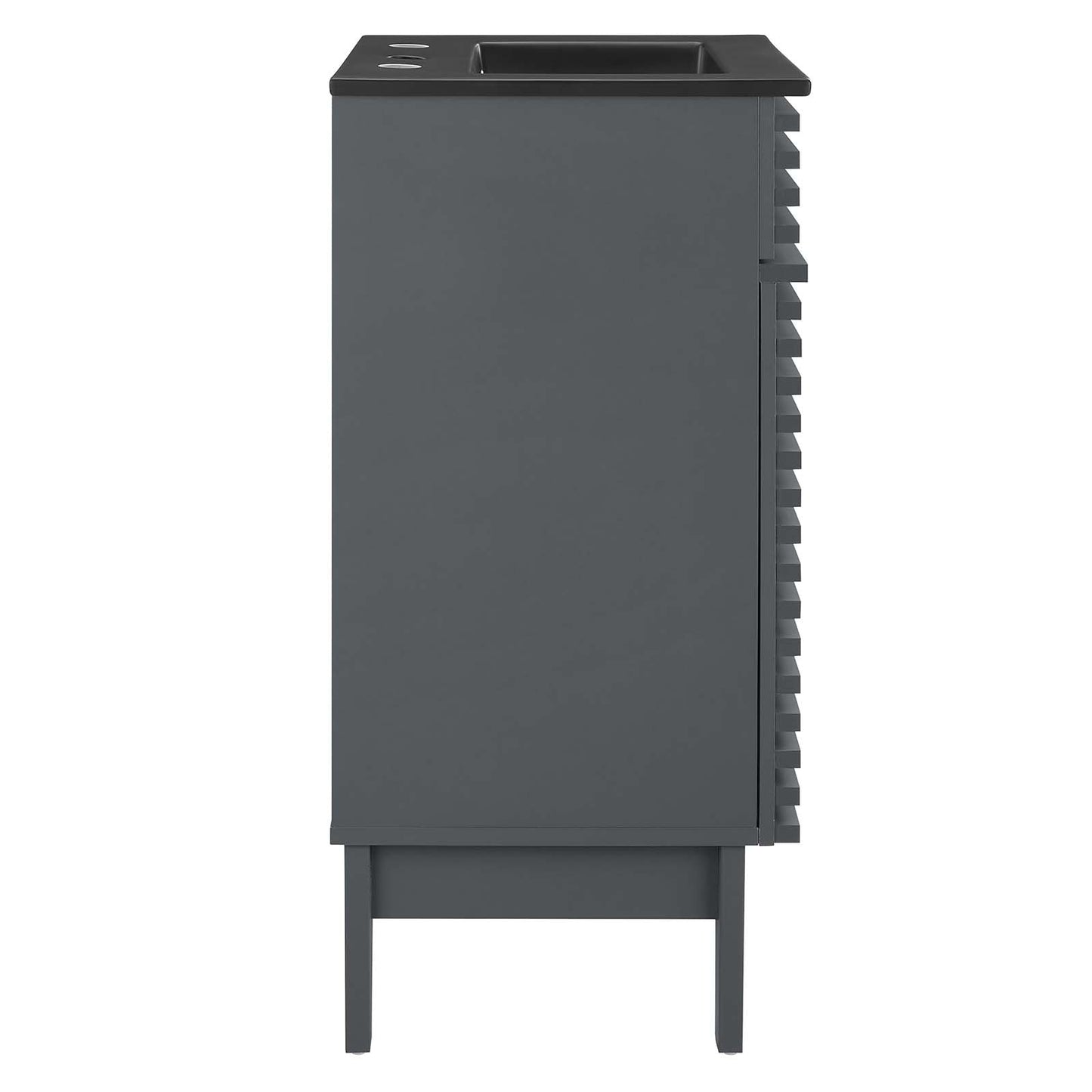 Render 18" Bathroom Vanity Gray Black EEI-5391-GRY-BLK