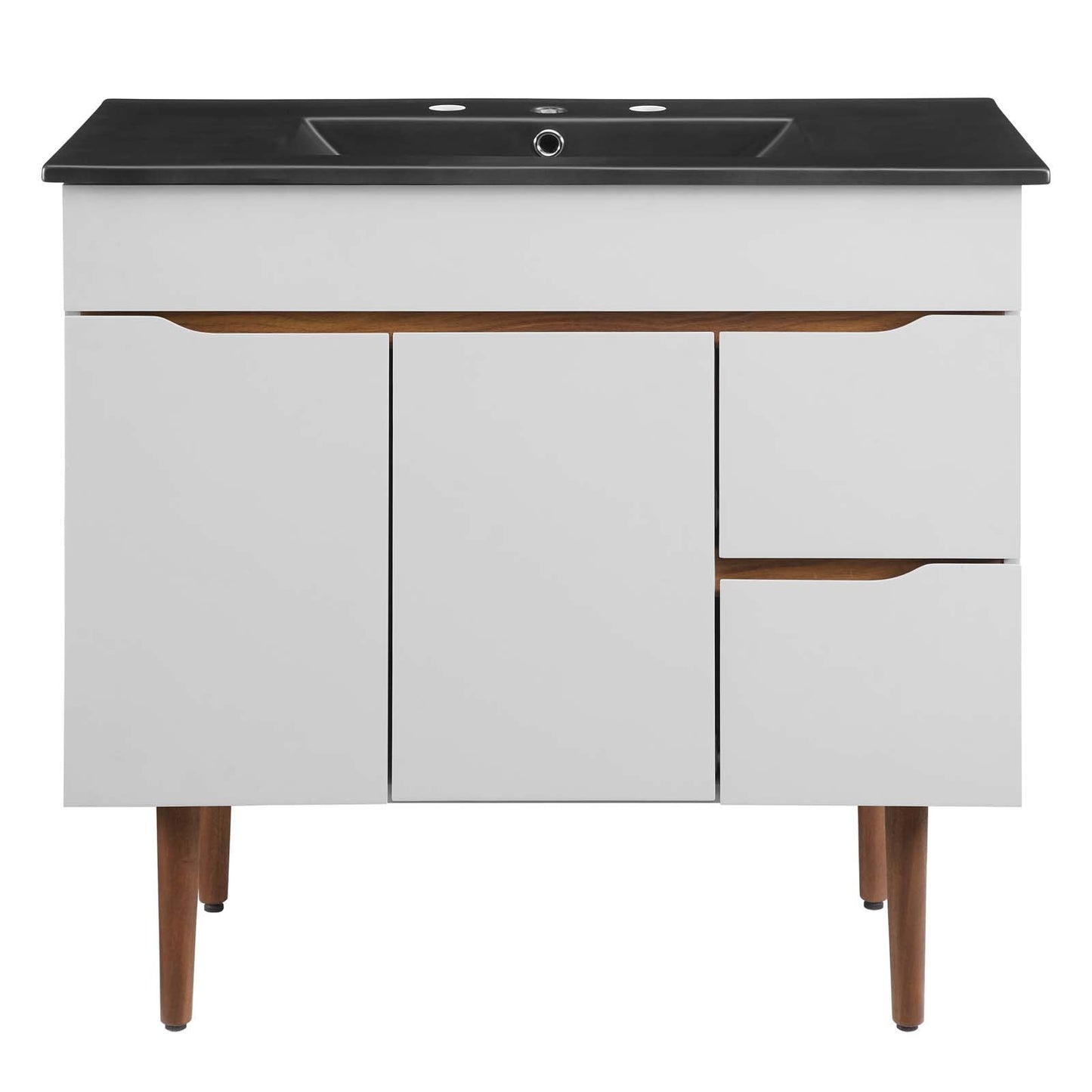 Harvest 36" Bathroom Vanity Gray Black EEI-5392-GRY-BLK