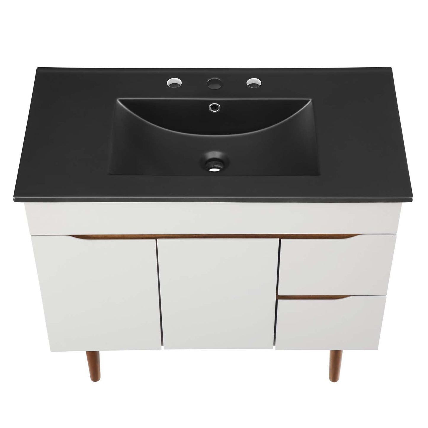 Harvest 36" Bathroom Vanity Gray Black EEI-5392-GRY-BLK