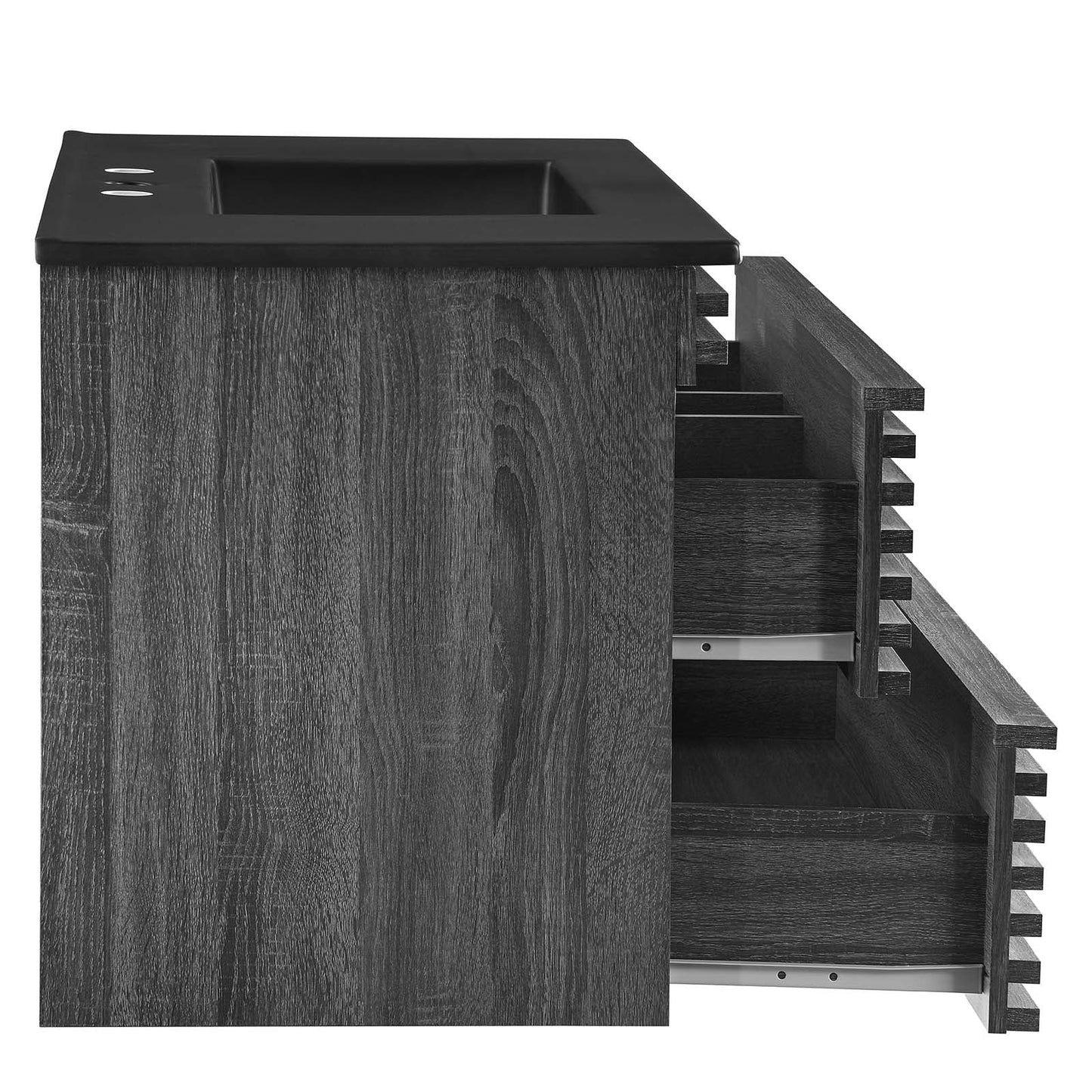 Render 36" Wall-Mount Bathroom Vanity Charcoal Black EEI-5395-CHA-BLK