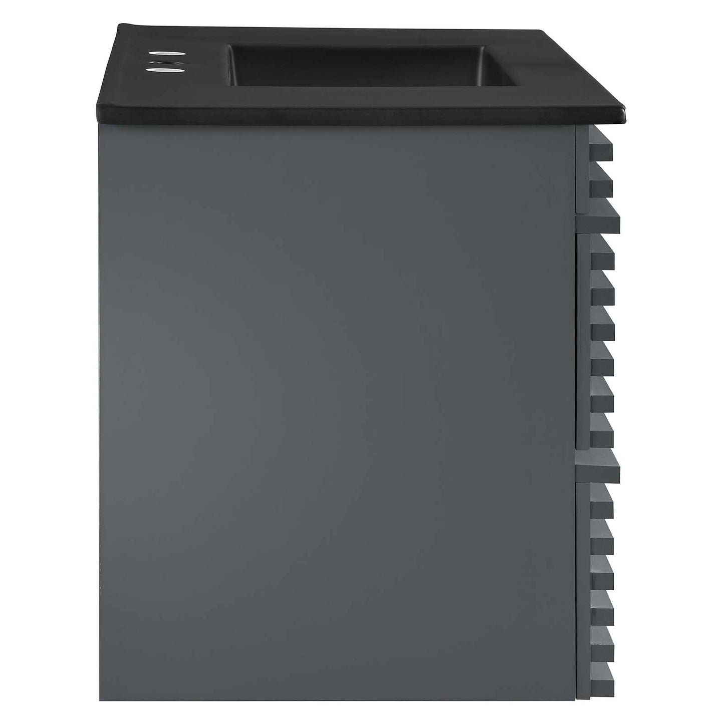 Render 36" Wall-Mount Bathroom Vanity Gray Black EEI-5395-GRY-BLK